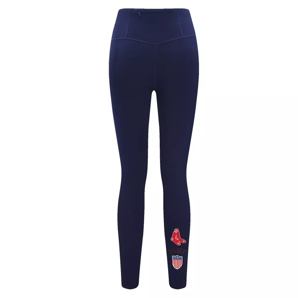 Pro Standard Women's MLB Boston Red Sox​ Retro Classic Jersey Leggings -Navy - NAVY