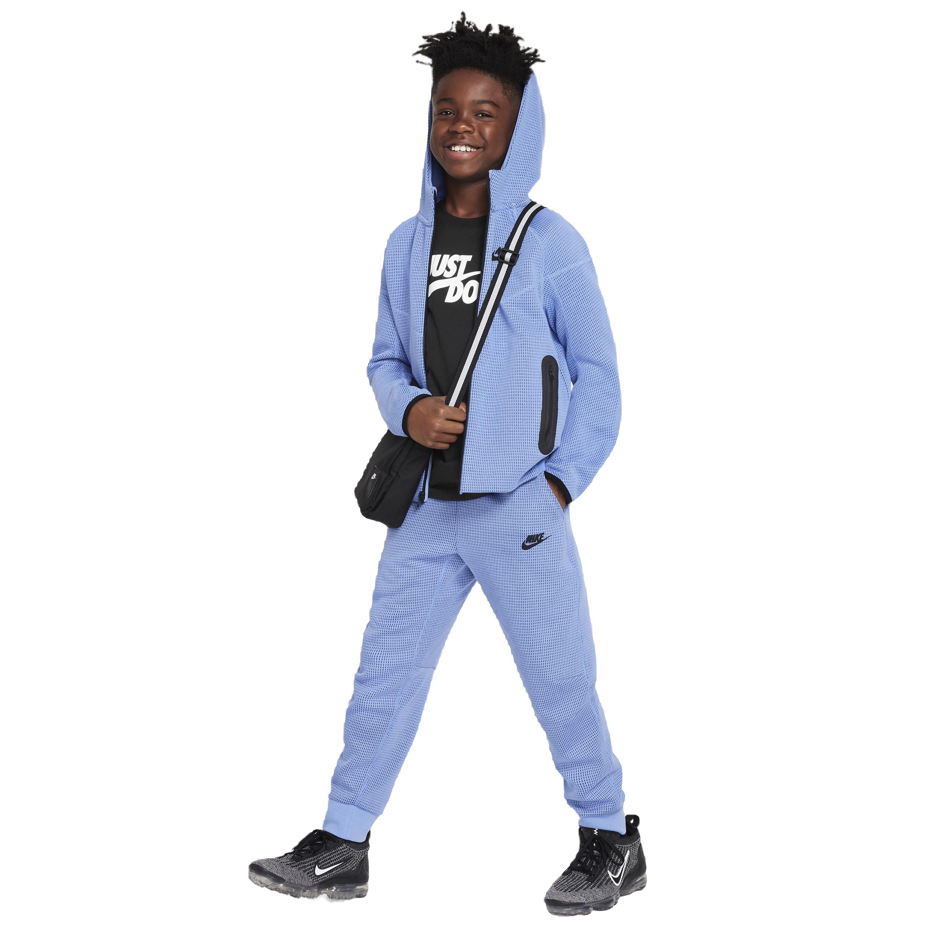 Nike Big Boys' Sportswear Tech Fleece Winterized Pants - Blue - BLUE Thumbnail View 7