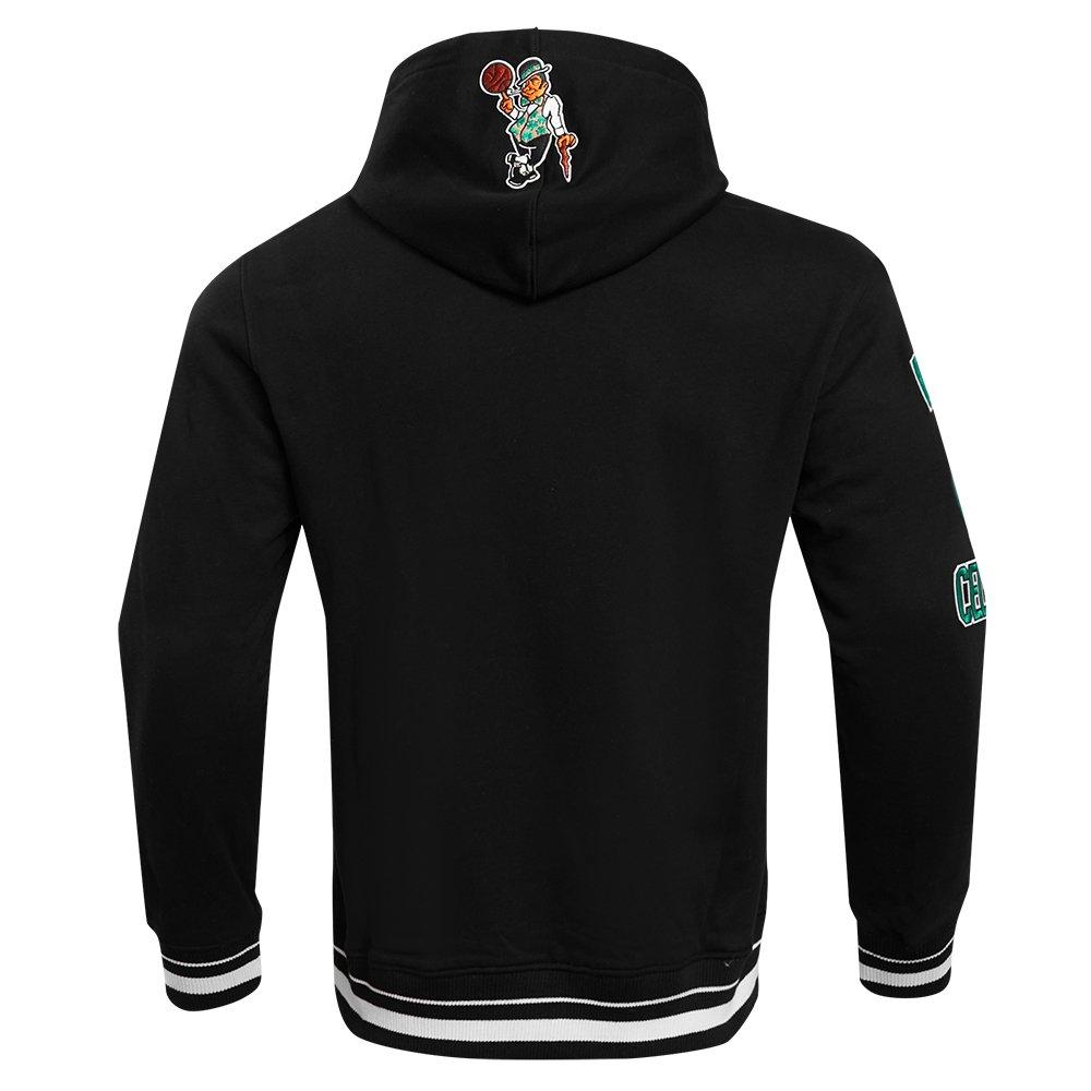 Pro Standard Men's NBA Boston Celtics Retro Classic Fleece Pullover Hoodie -Black - BLACK Thumbnail View 2