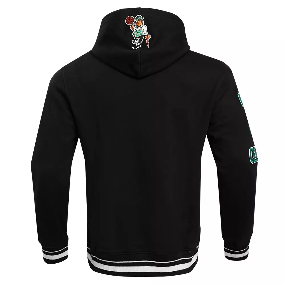 Pro Standard Men's NBA Boston Celtics Retro Classic Fleece Pullover Hoodie -Black - BLACK