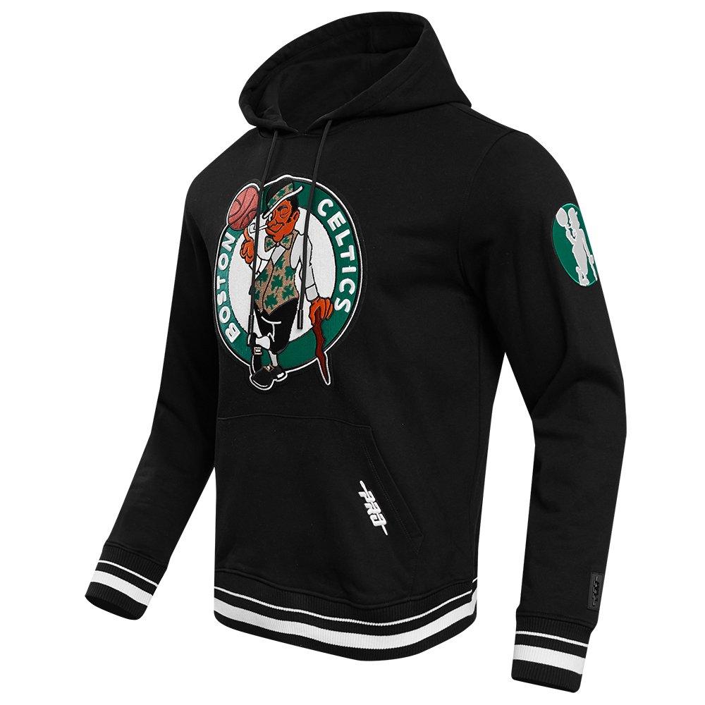 Pro Standard Men's NBA Boston Celtics Retro Classic Fleece Pullover Hoodie -Black - BLACK Thumbnail View 3