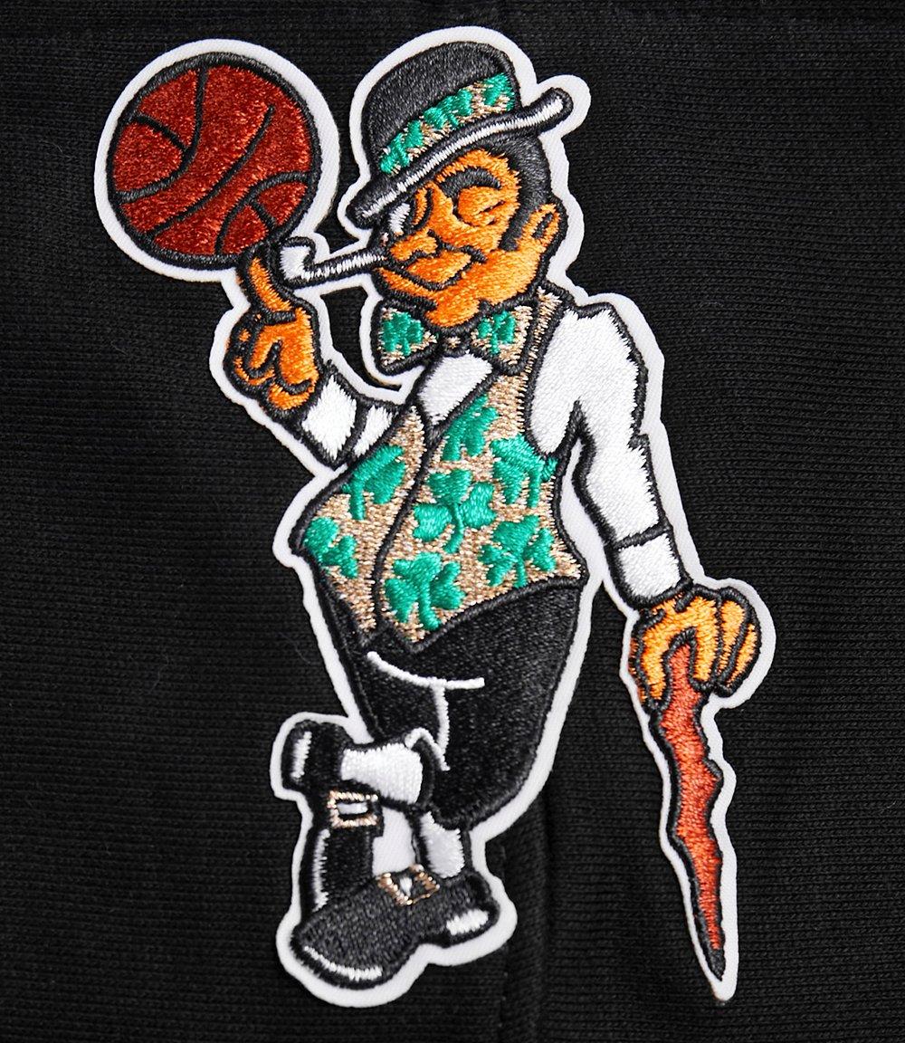 Pro Standard Men's NBA Boston Celtics Retro Classic Fleece Pullover Hoodie - Black - BLACK Thumbnail View 5