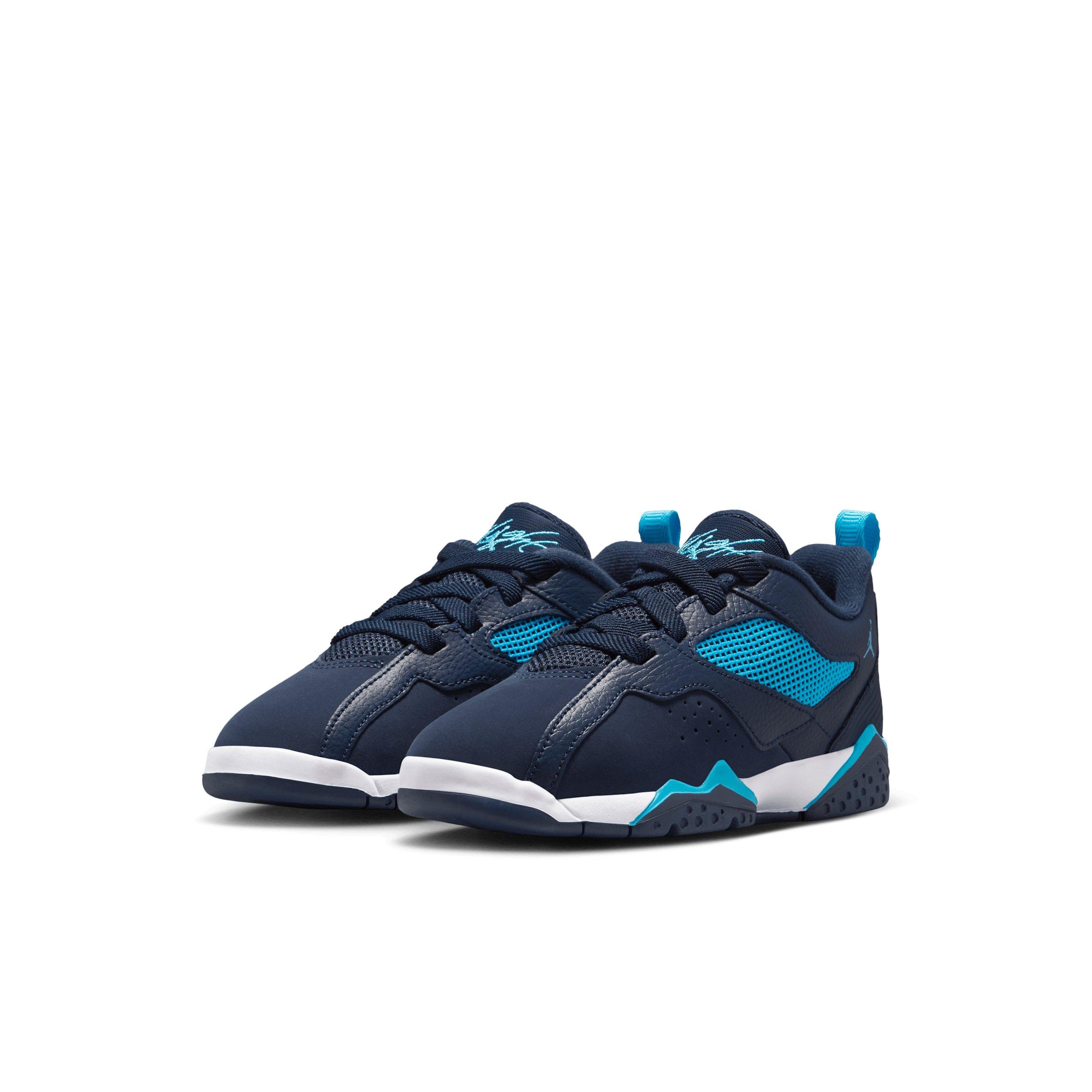 Jordan MVP 92 "Obsidian/White/Dark Powder Blue" Preschool Boys' Shoe - OBSIDIAN/WHITE/DK BLUE Thumbnail View 3