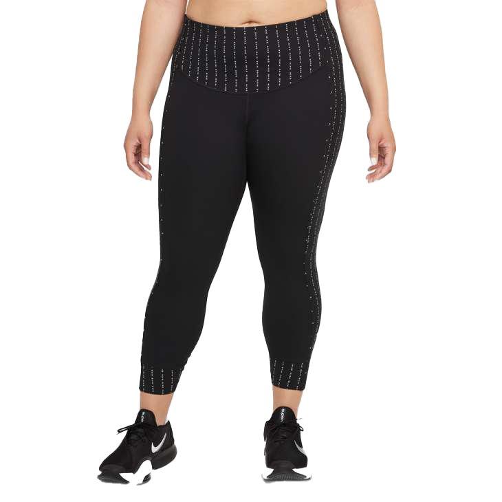 Nike Women's Dri-FIT One Luxe Icon Clash Mid-Rise 7/8 Leggings (Plus Size)  - Hibbett