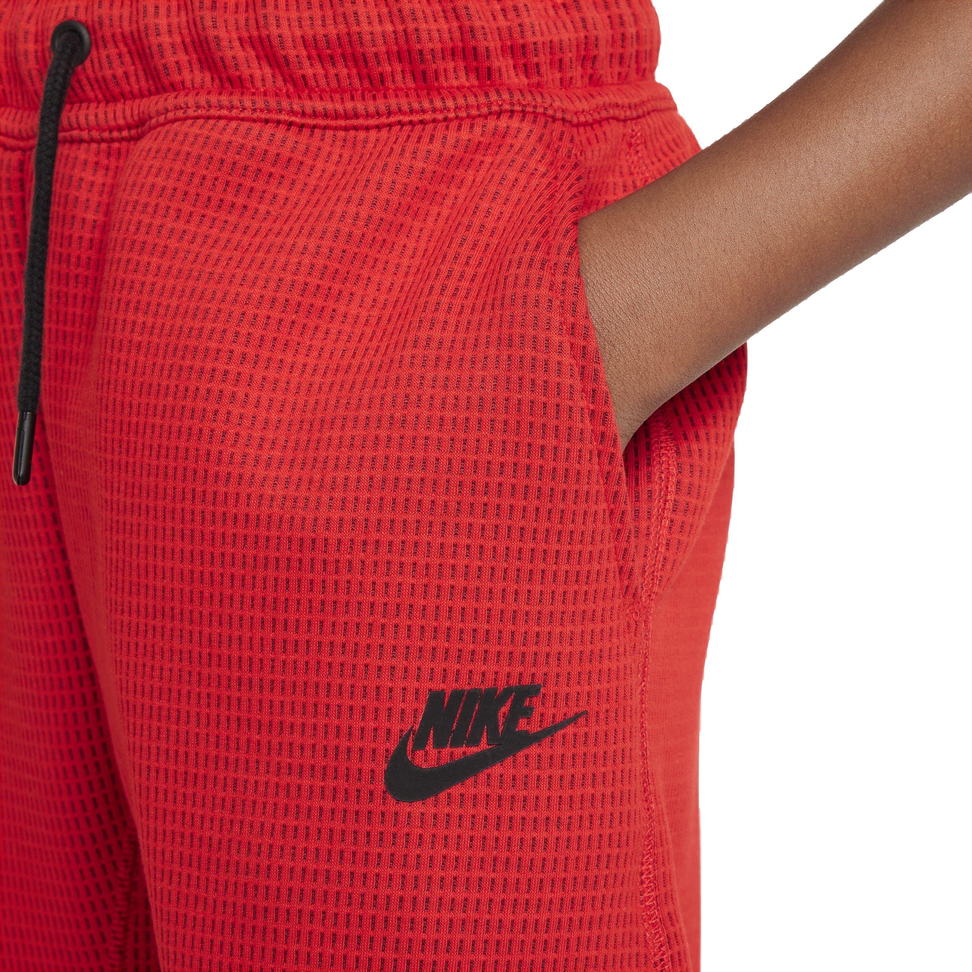 Nike Big Boys' Sportswear Tech Fleece Winterized Pants -Red - RED Thumbnail View 3