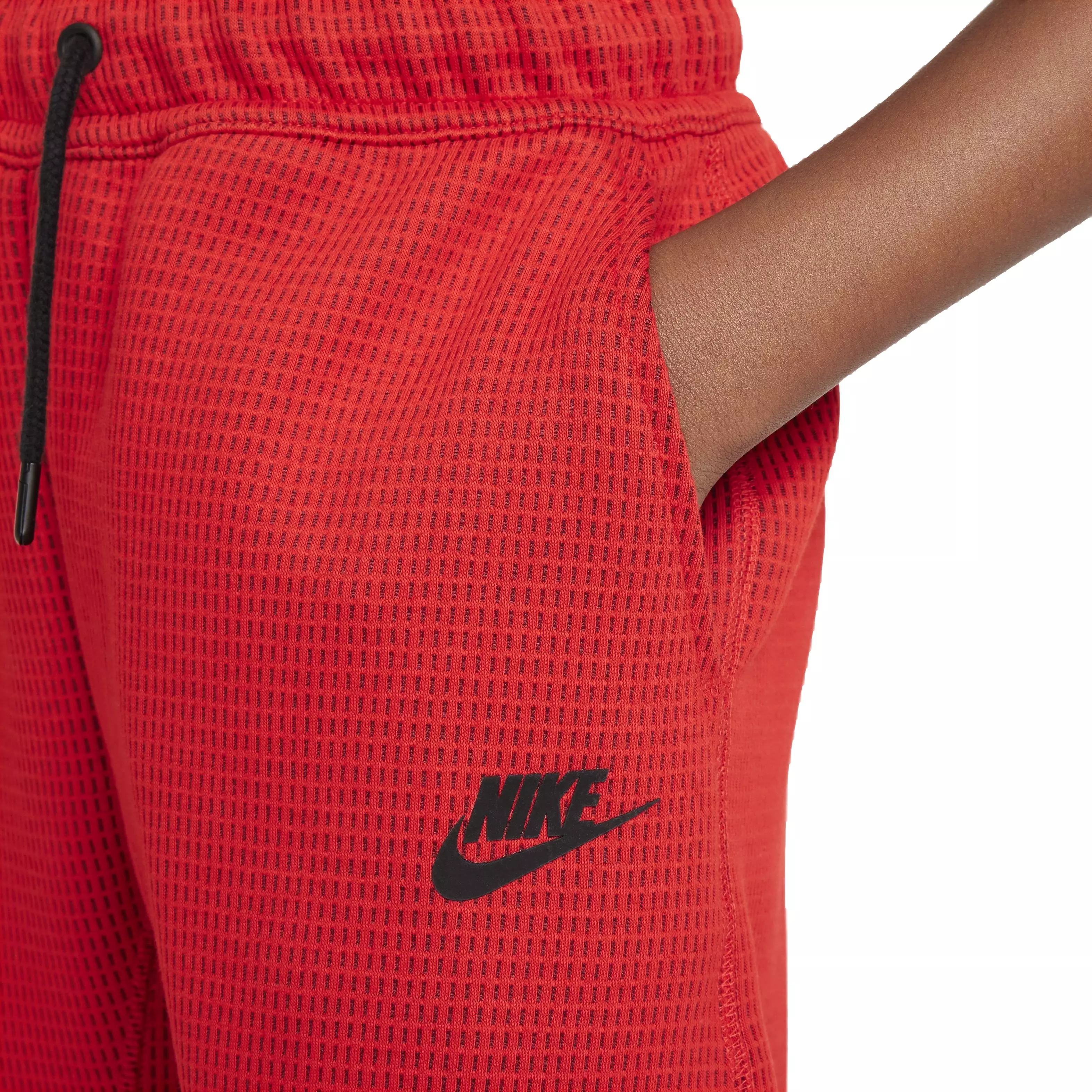 Nike Big Boys' Sportswear Tech Fleece Winterized Pants -Red - RED