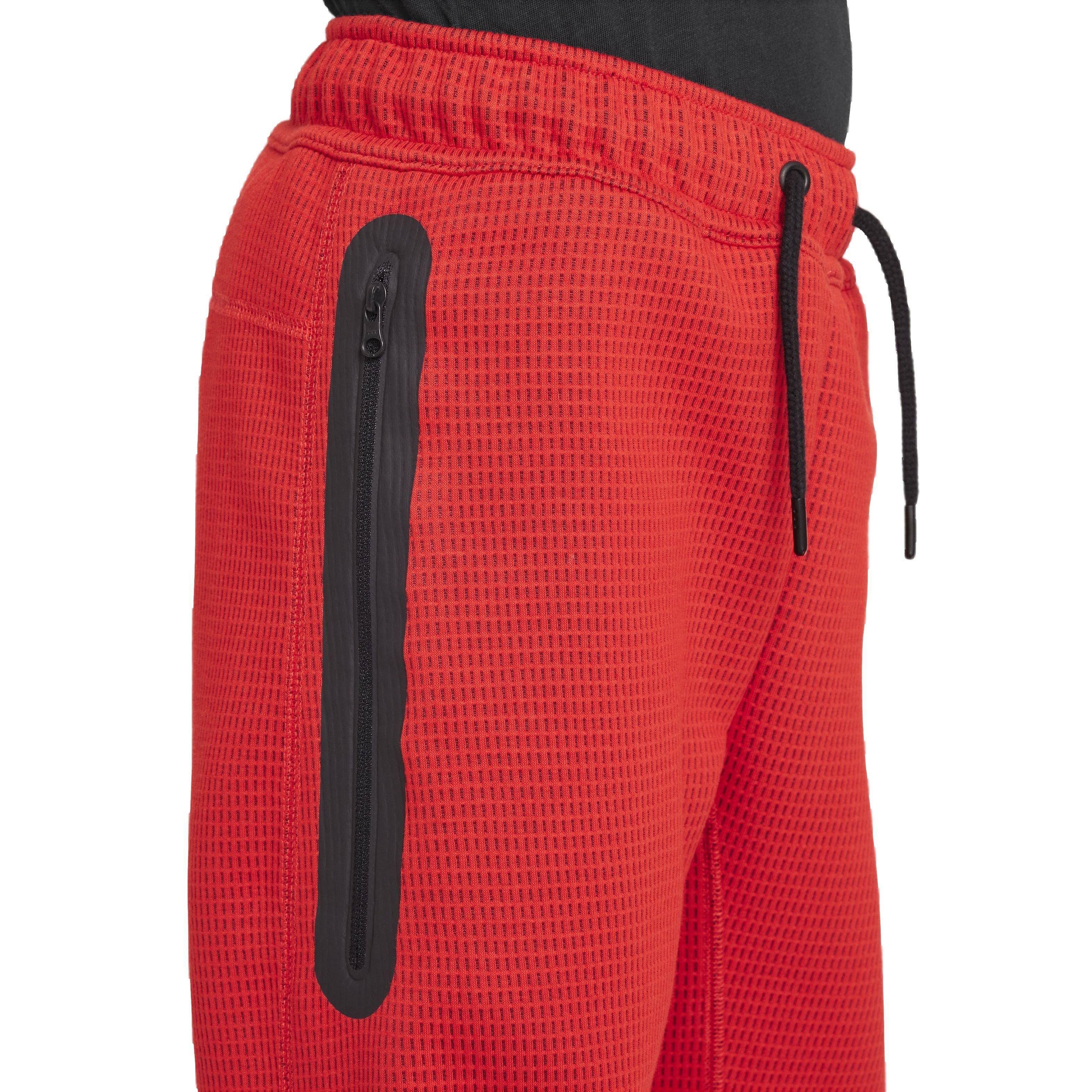 Nike Big Boys' Sportswear Tech Fleece Winterized Pants -Red - RED Thumbnail View 5