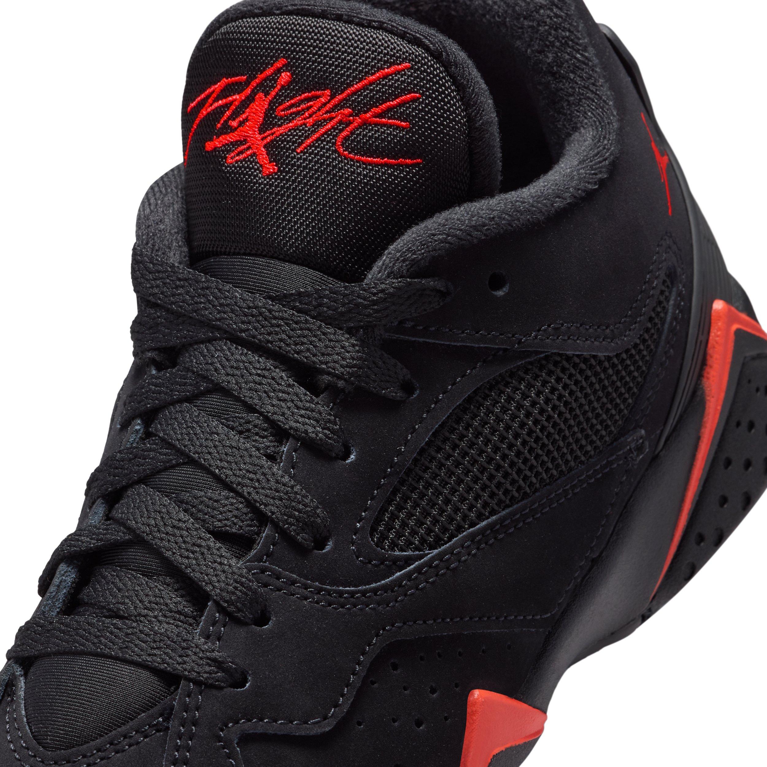 Jordan MVP 92 "Black/Infrared 23" Grade School Boys' Shoe - BLACK/INFRARED Thumbnail View 7