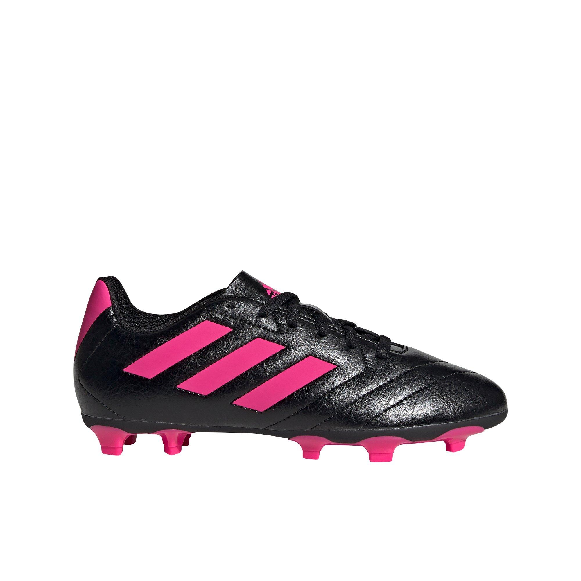 kids pink soccer cleats