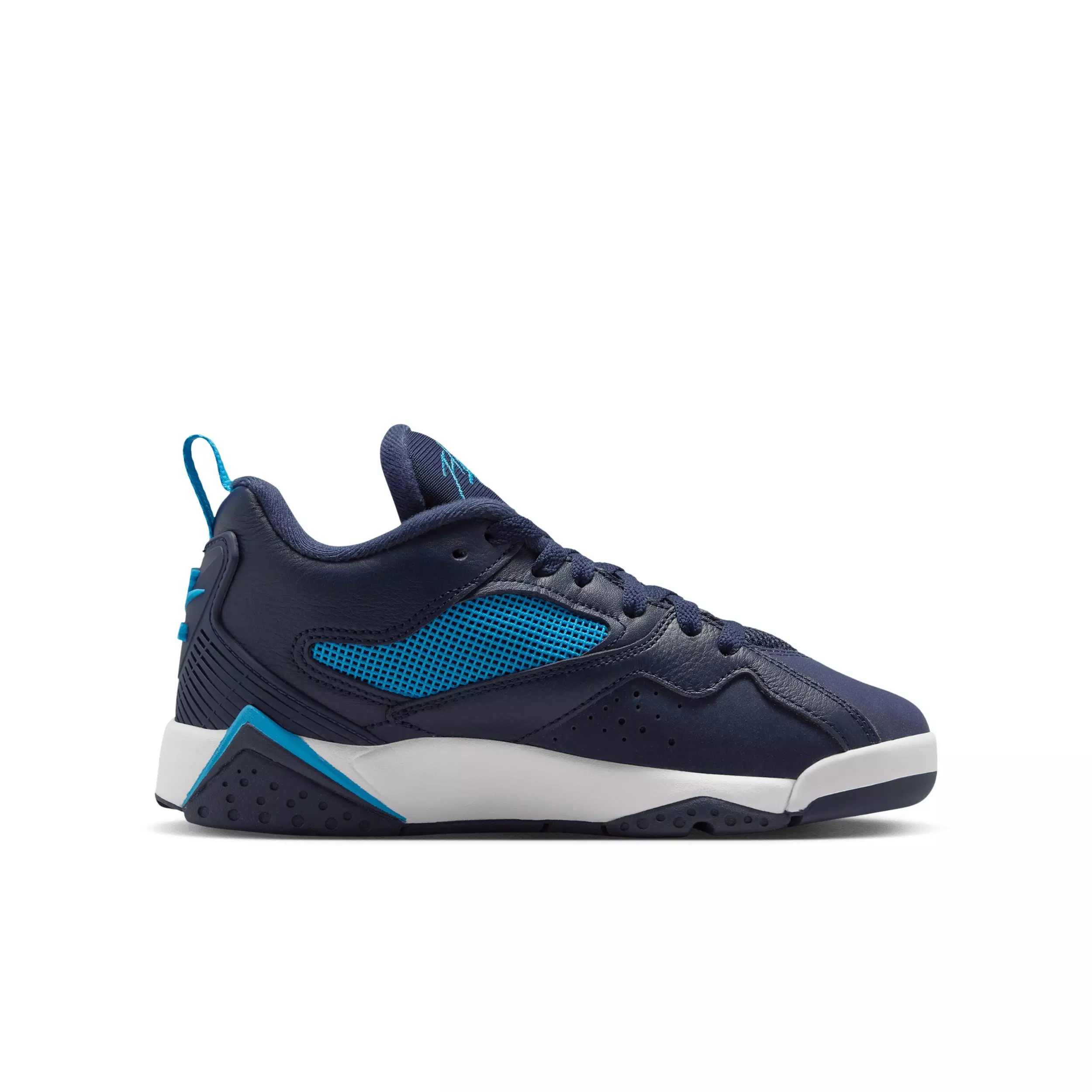 Jordan MVP 92 "Obsidian/White/Dark Powder Blue" Grade School Boys' Shoe - OBSIDIAN/WHITE/DK BLUE
