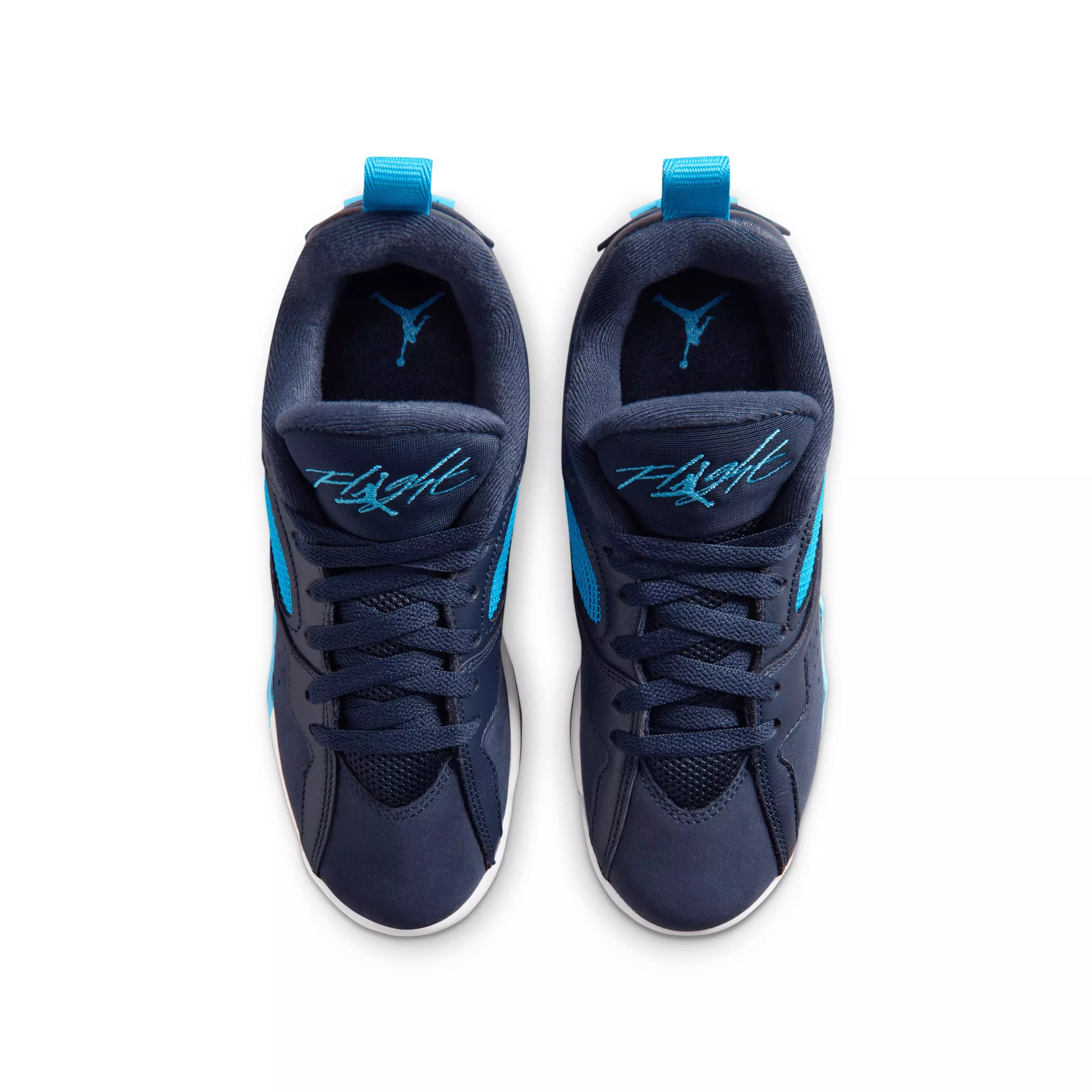 Jordan MVP 92 "Obsidian/White/Dark Powder Blue" Grade School Boys' Shoe - OBSIDIAN/WHITE/DK BLUE
