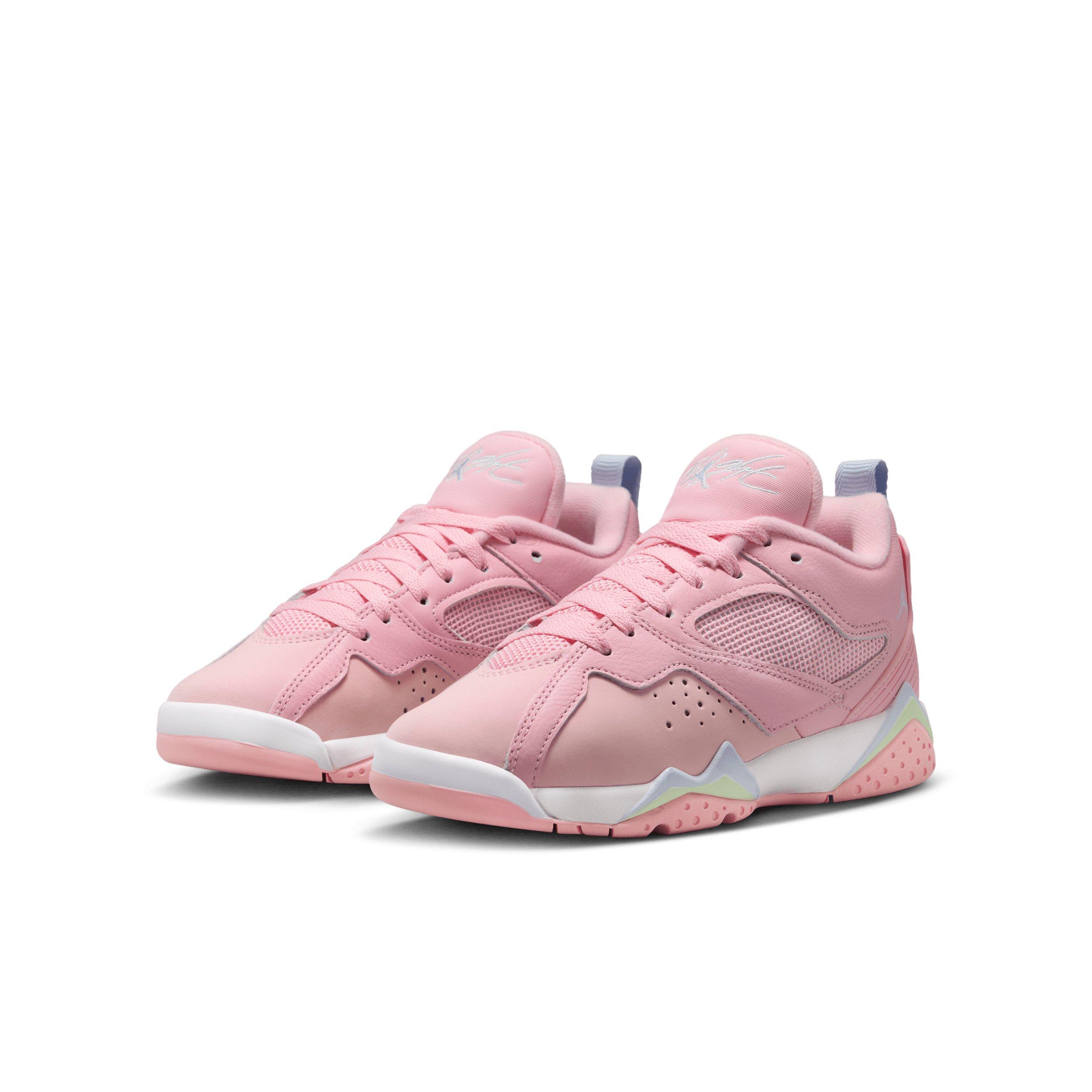 Jordan MVP 92 "Medium Soft Pink/Vapor Green/White/Half Blue" Grade School Girls' Shoe - MD PINK/GREEN/WHITE/BLUE Thumbnail View 3