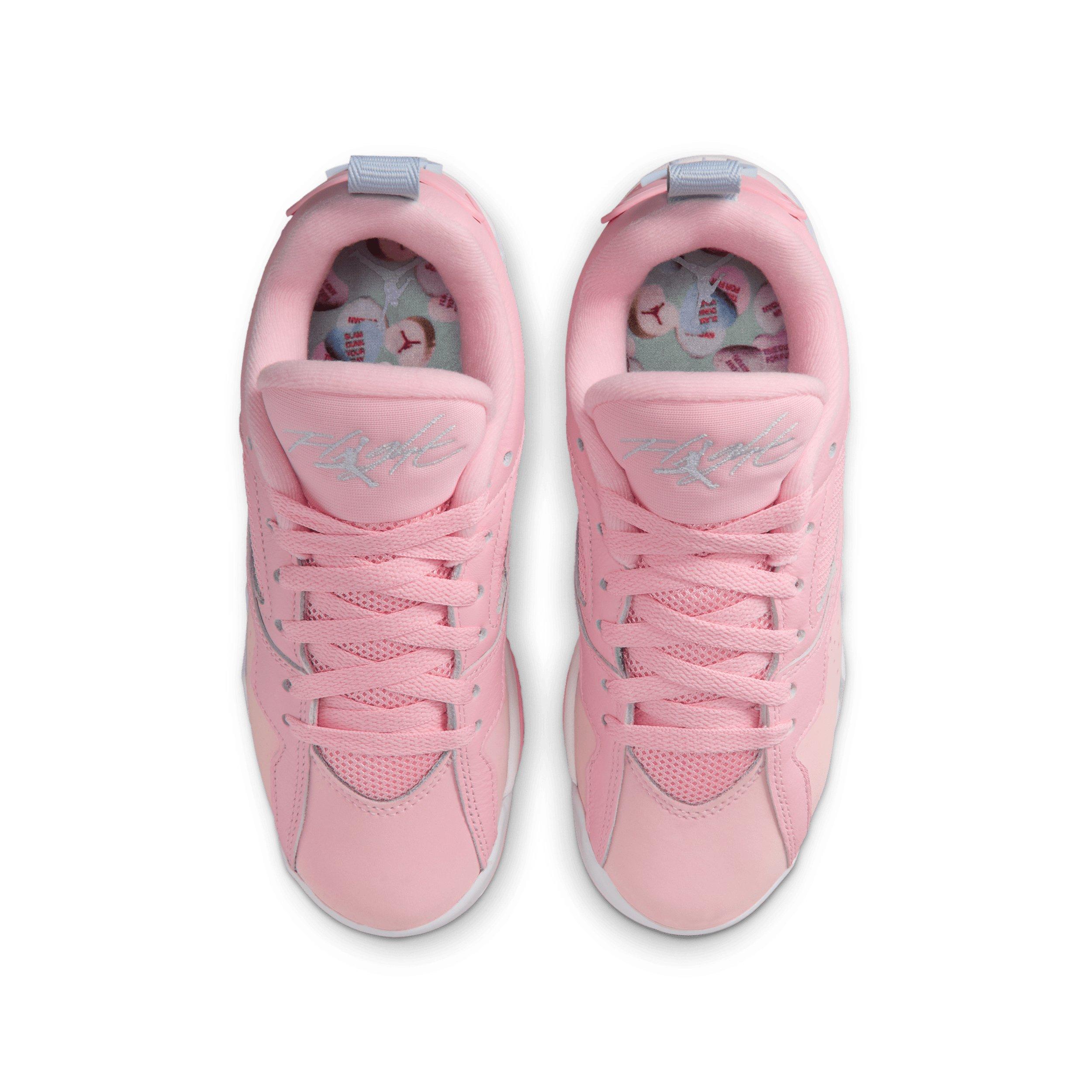 Jordan MVP 92 "Medium Soft Pink/Vapor Green/White/Half Blue" Grade School Girls' Shoe - MD PINK/GREEN/WHITE/BLUE Thumbnail View 4