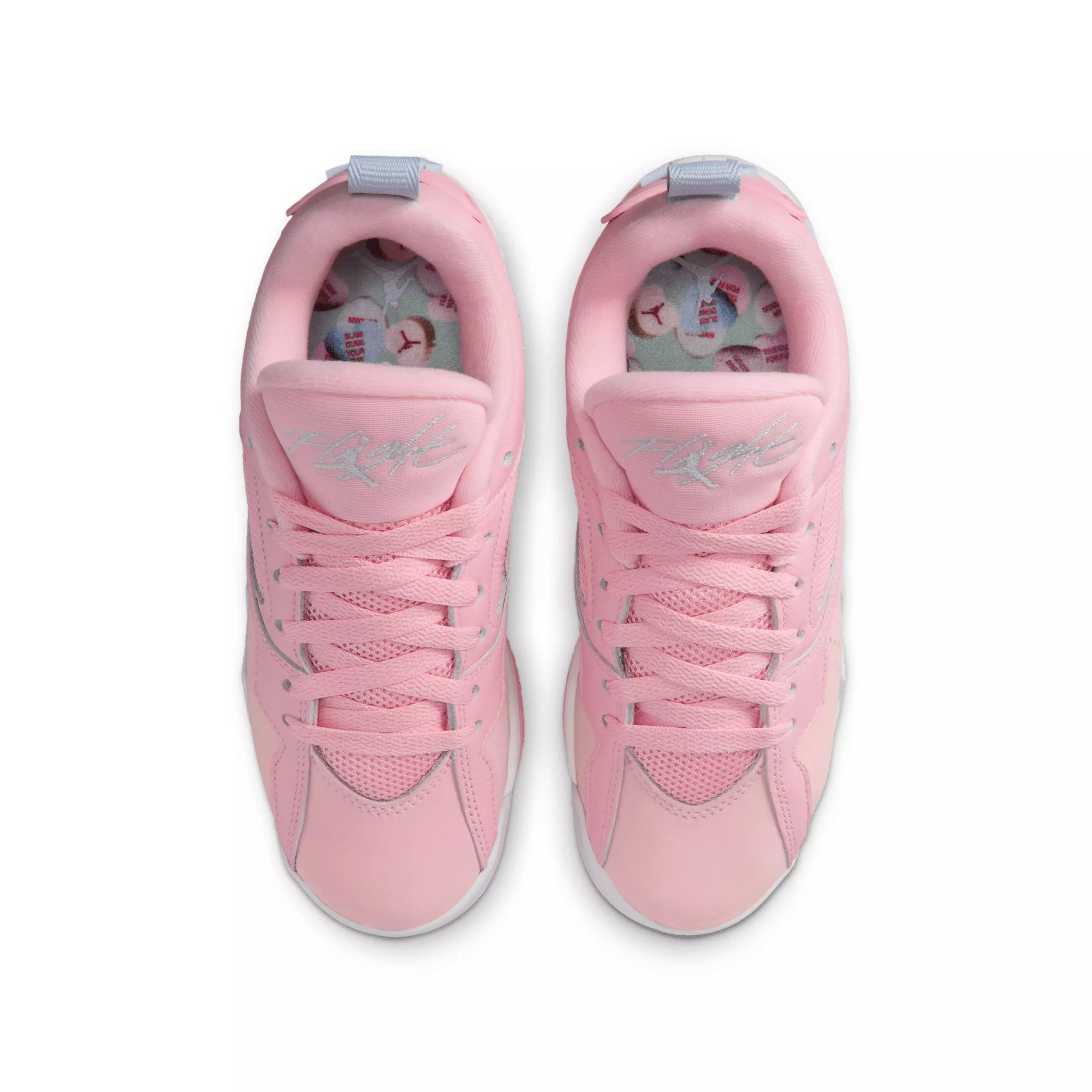 Jordan MVP 92 "Medium Soft Pink/Vapor Green/White/Half Blue" Grade School Girls' Shoe - MD PINK/GREEN/WHITE/BLUE