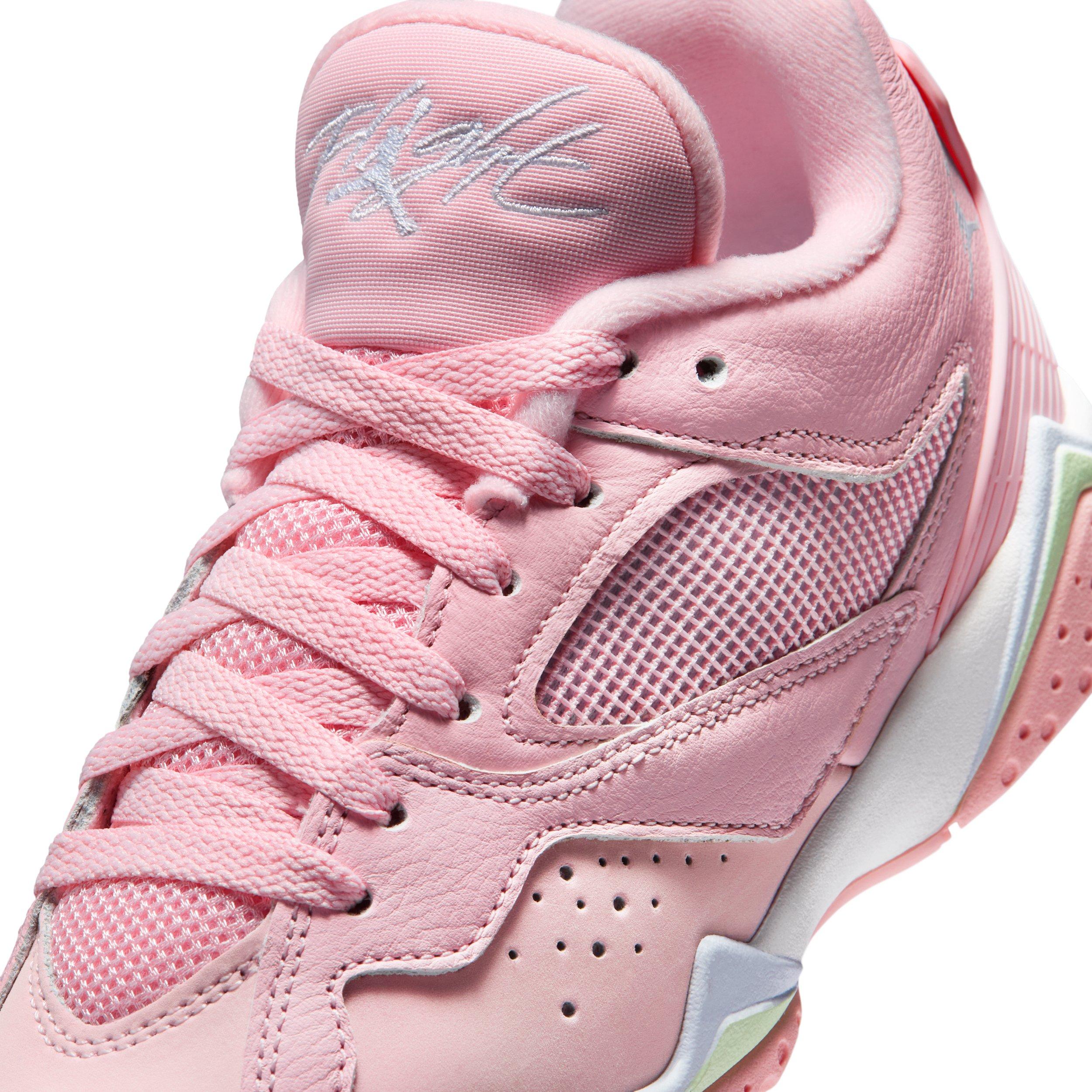 Jordan MVP 92 "Medium Soft Pink/Vapor Green/White/Half Blue" Grade School Girls' Shoe - MD PINK/GREEN/WHITE/BLUE Thumbnail View 7