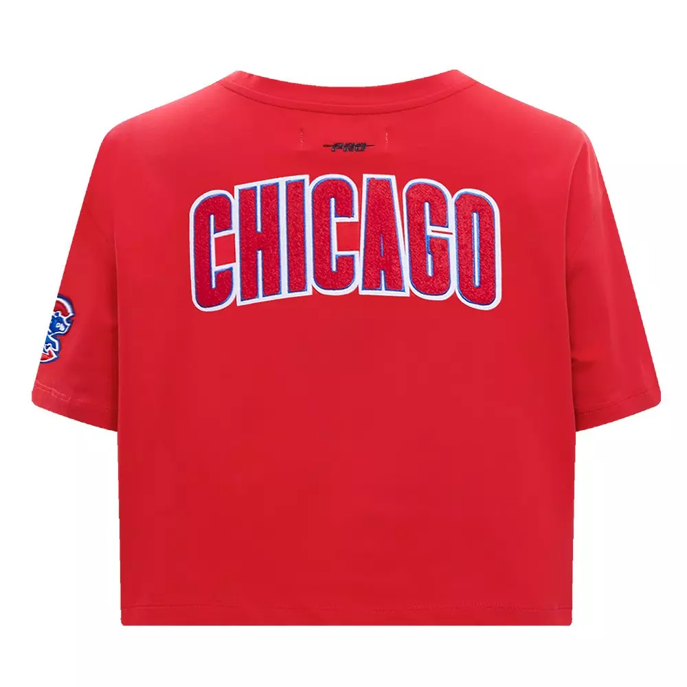 Pro Standard Women's MLB Chicago Cubs Classic Boxy Top -Red - RED