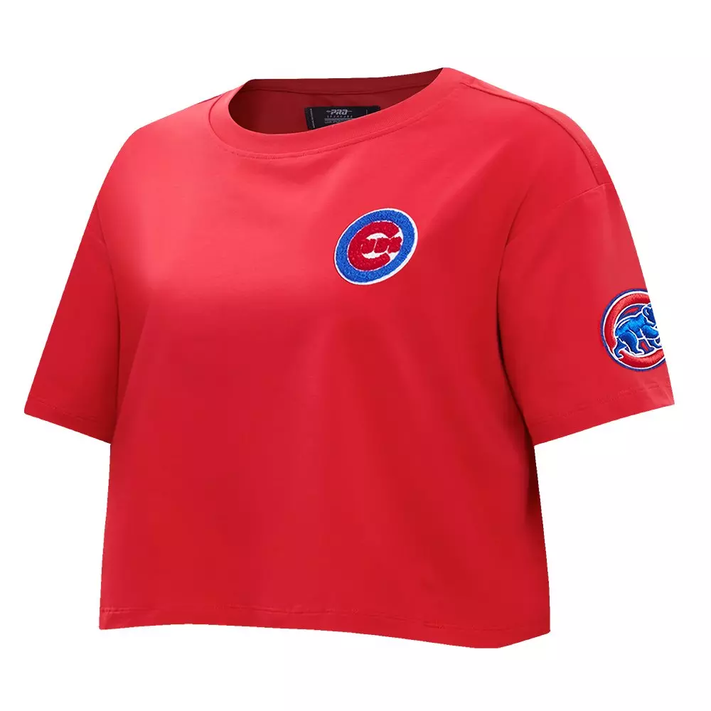 Pro Standard Women's MLB Chicago Cubs Classic Boxy Top -Red - RED
