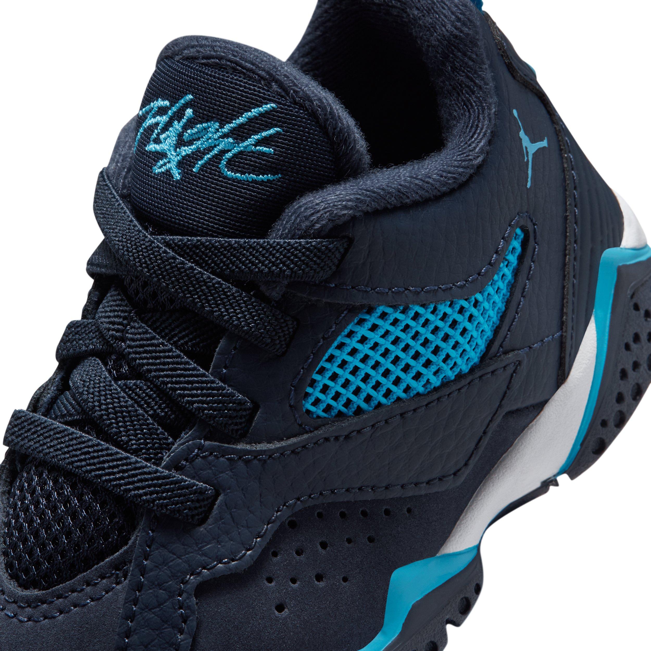 Jordan MVP 92 "Obsidian/White/Dark Powder Blue" Infant Boys' Shoe - OBSIDIAN/WHITE/DK BLUE Thumbnail View 7