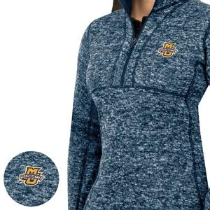 Antigua Women's Marquette Golden Eagles Fortune Half-Zip Pullover Jacket