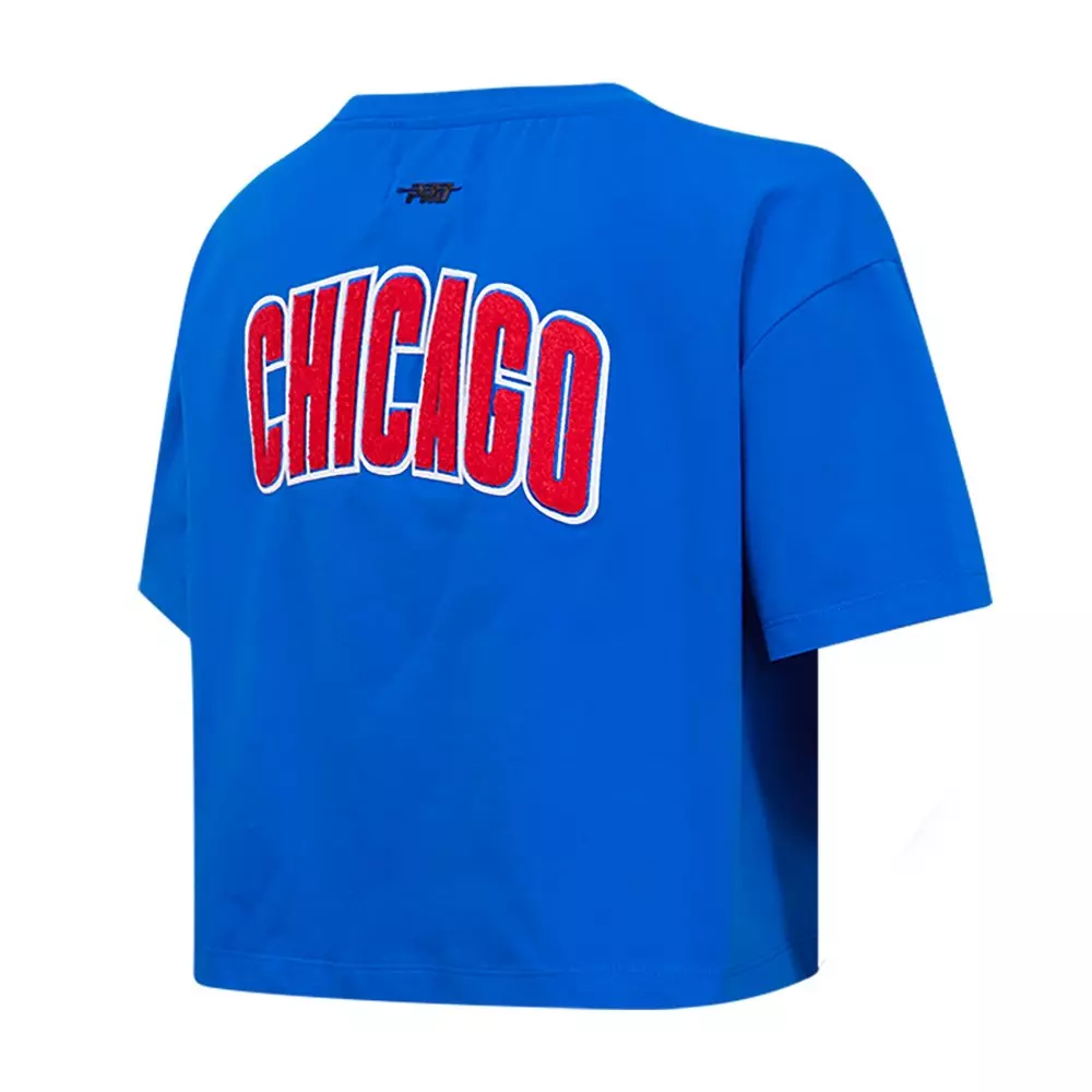Pro Standard Women's MLB Chicago Cubs Classic Boxy Top - Royal - ROYAL
