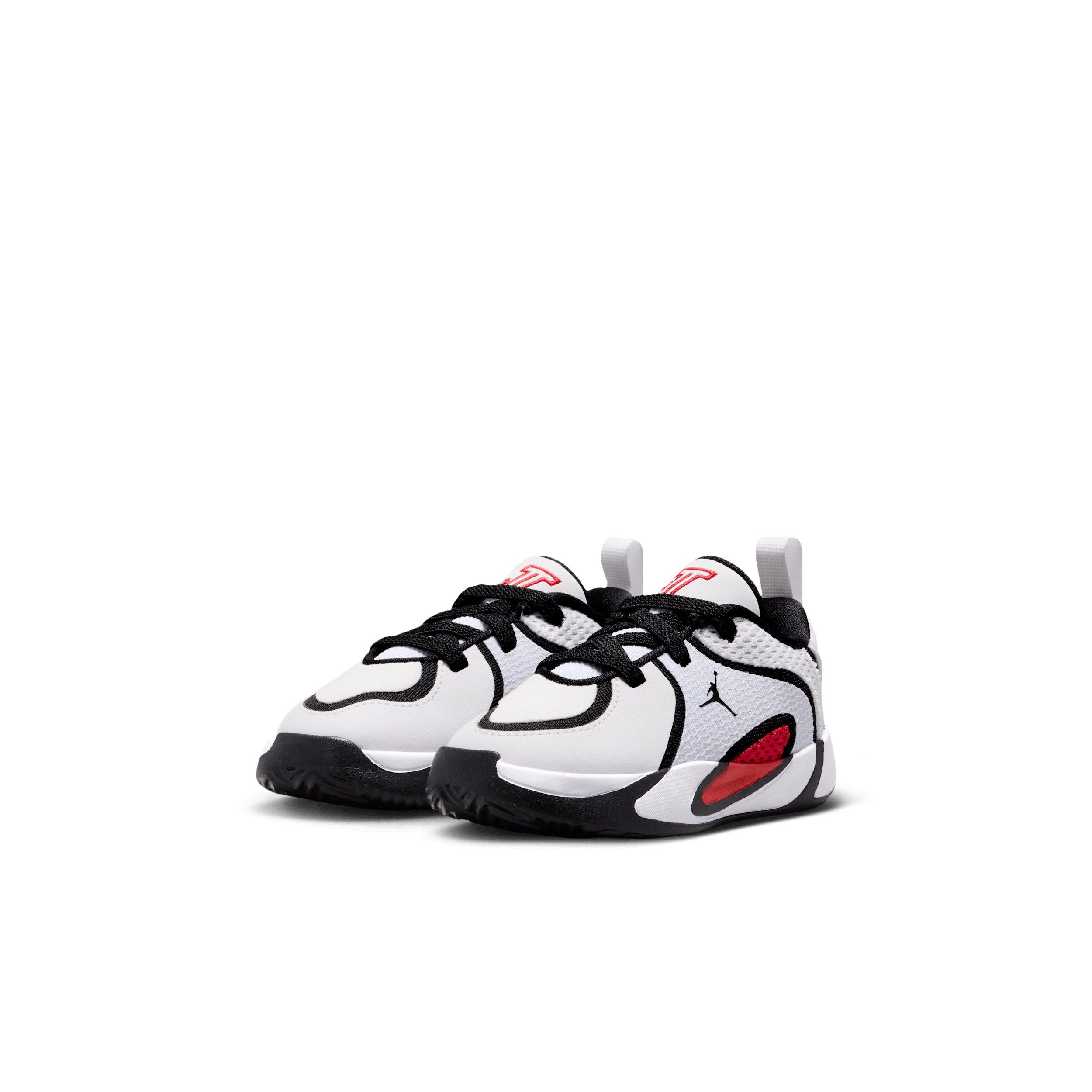 Jordan Tatum 4 "White/Black/University Red" Infant Boys' Basketball Shoe - WHITE/BLACK/RED Thumbnail View 3