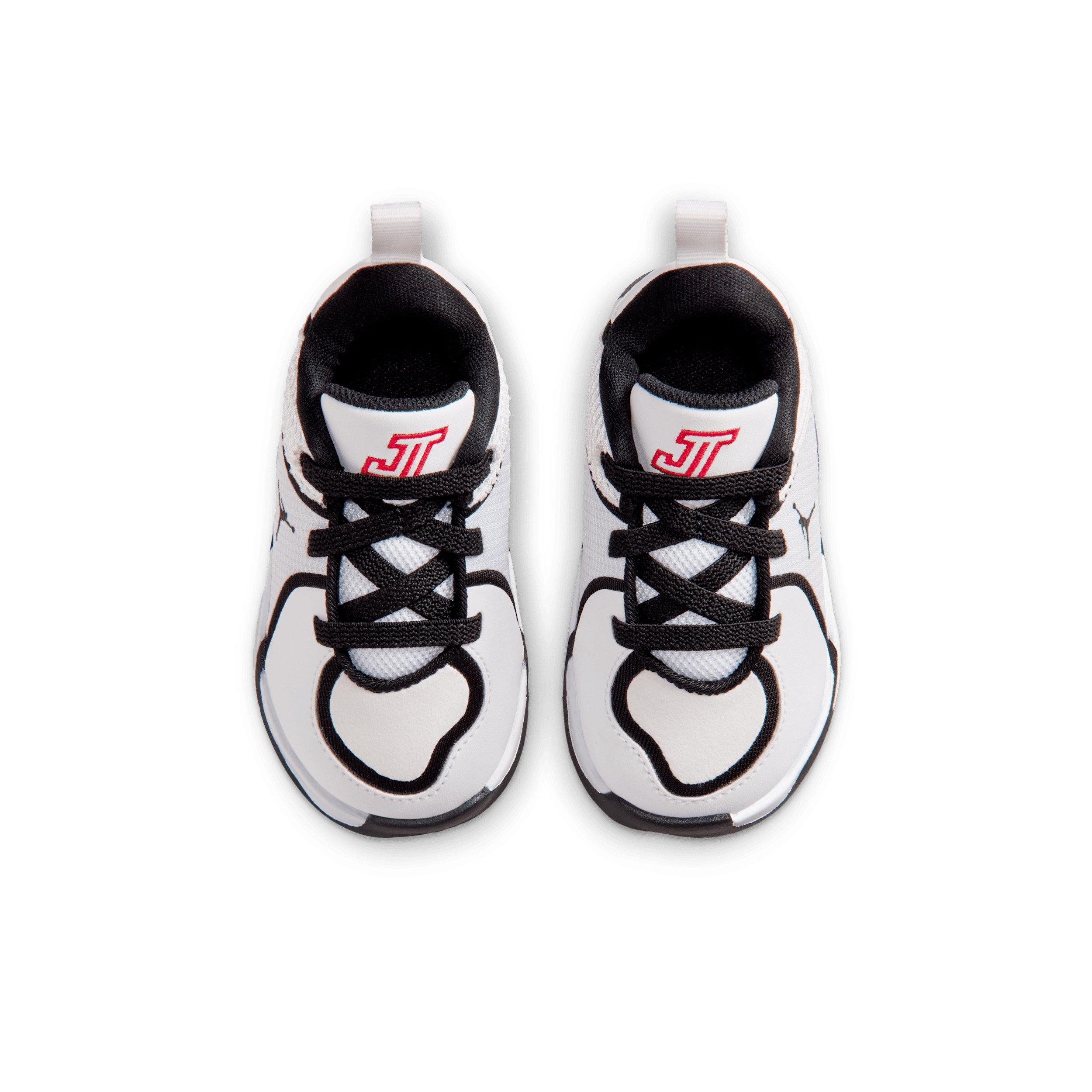 Jordan Tatum 4 "White/Black/University Red" Infant Boys' Basketball Shoe - WHITE/BLACK/RED Thumbnail View 4