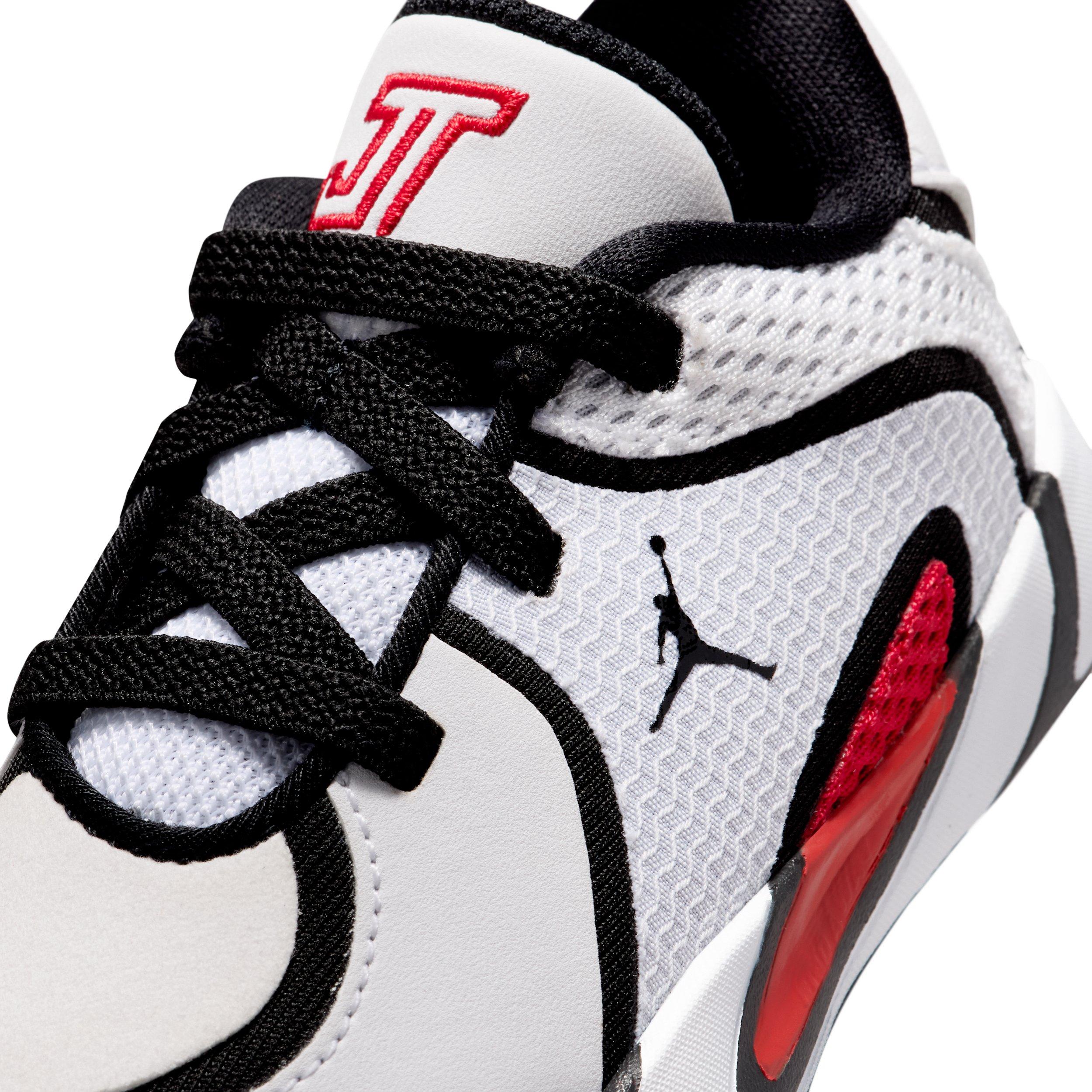 Jordan Tatum 4 "White/Black/University Red" Infant Boys' Basketball Shoe - WHITE/BLACK/RED Thumbnail View 7