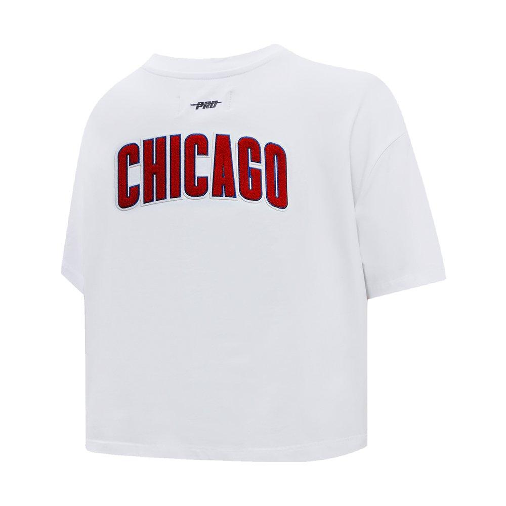 Pro Standard Women's MLB Chicago Cubs Classic Boxy Top -White - WHITE Thumbnail View 4