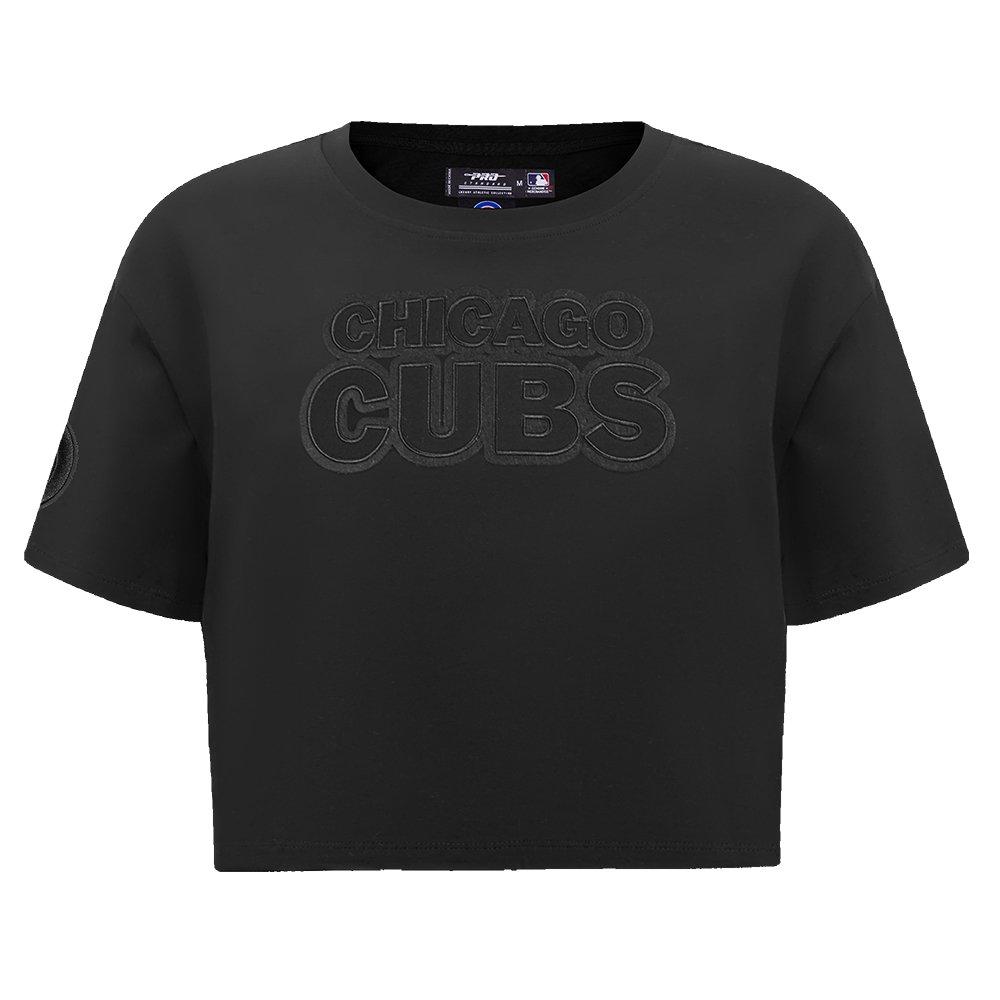 Pro Standard Women's MLB Chicago Cubs Neutral SJ Boxy Top -Black - BLACK Thumbnail View 1