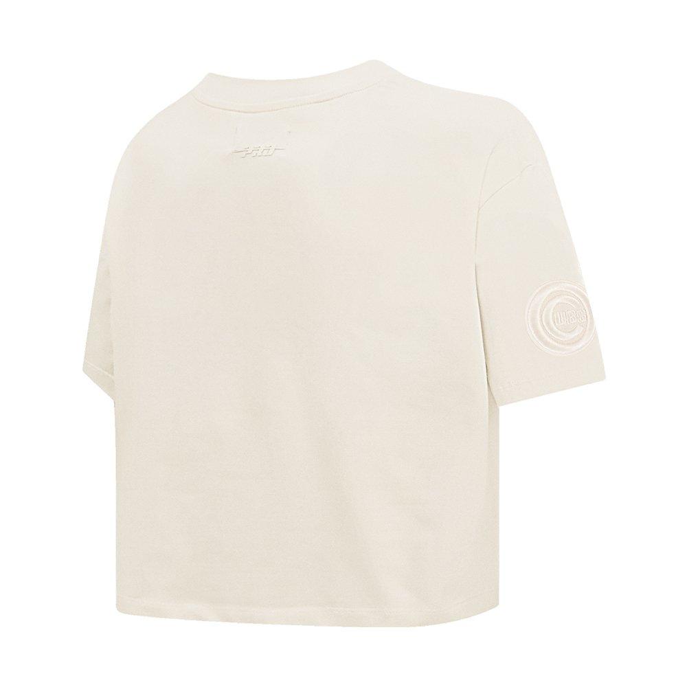Pro Standard Women's MLB Chicago Cubs Neutral SJ Boxy Top -Cream - CREAM Thumbnail View 4