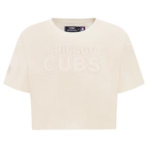 Pro Standard Women's MLB Chicago Cubs Neutral SJ Boxy Top -Cream