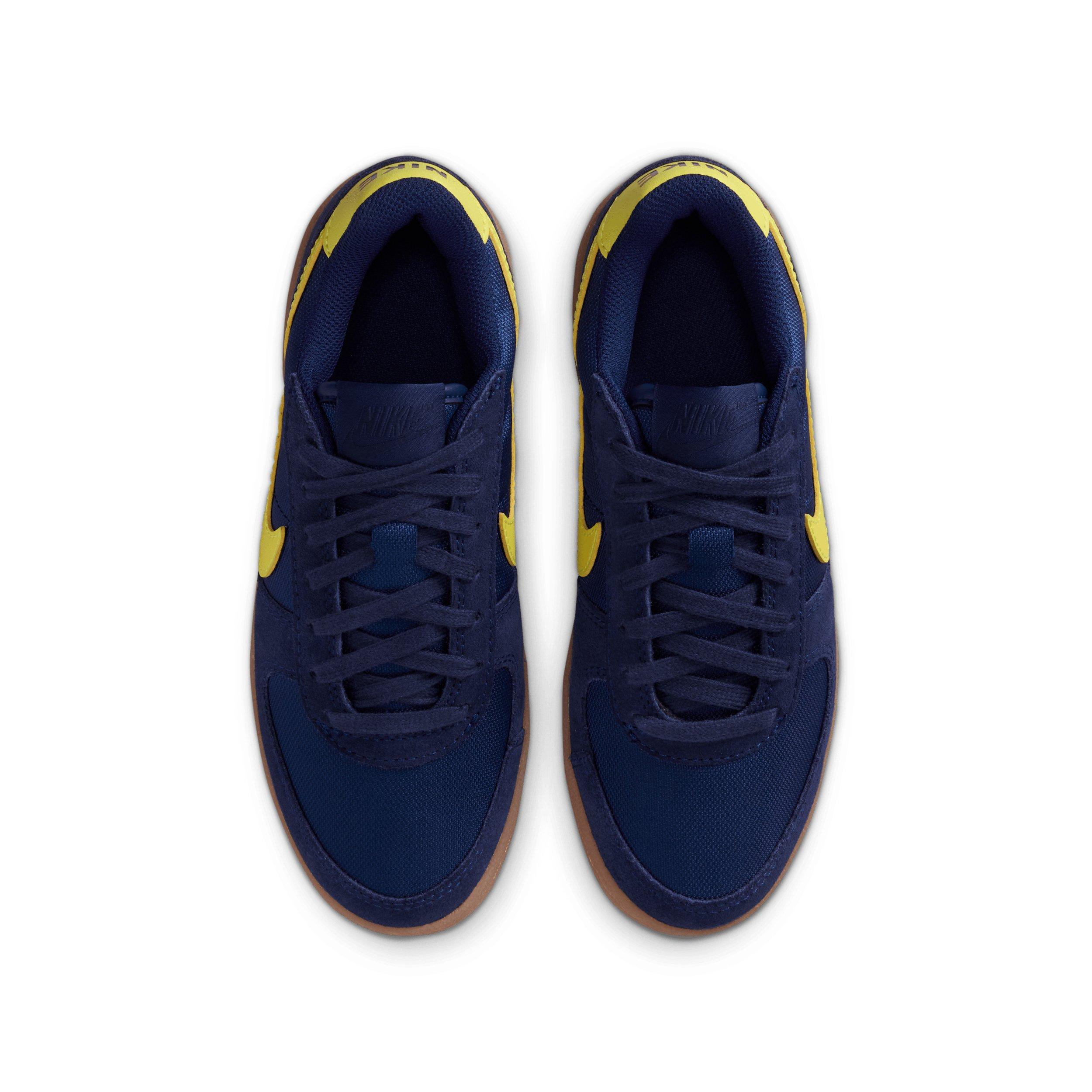 Nike Field General "Blue Void/Gum Medium Brown/Sonic Yellow" Grade School Boys' Shoe - BLUE/MD BROWN/YELLOW Thumbnail View 4