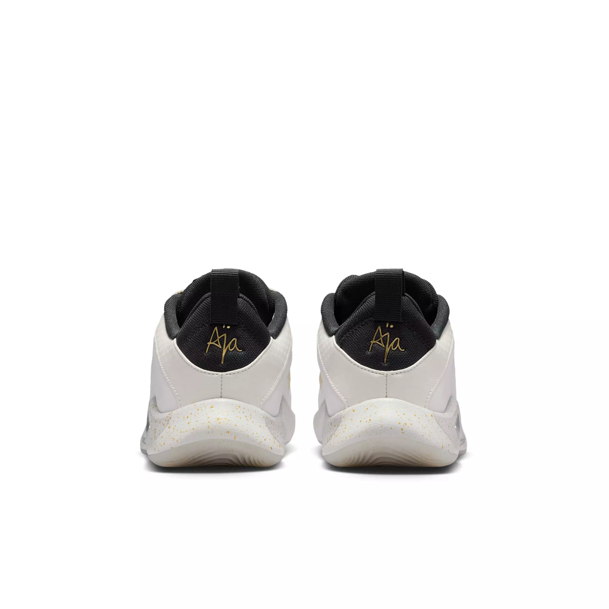 Nike A'One Unanimous "Sail/Vast Grey/Off Noir/Metallic Gold" Grade School Boys' Basketball Shoe - SAIL/GREY/OFF NOIR/GOLD