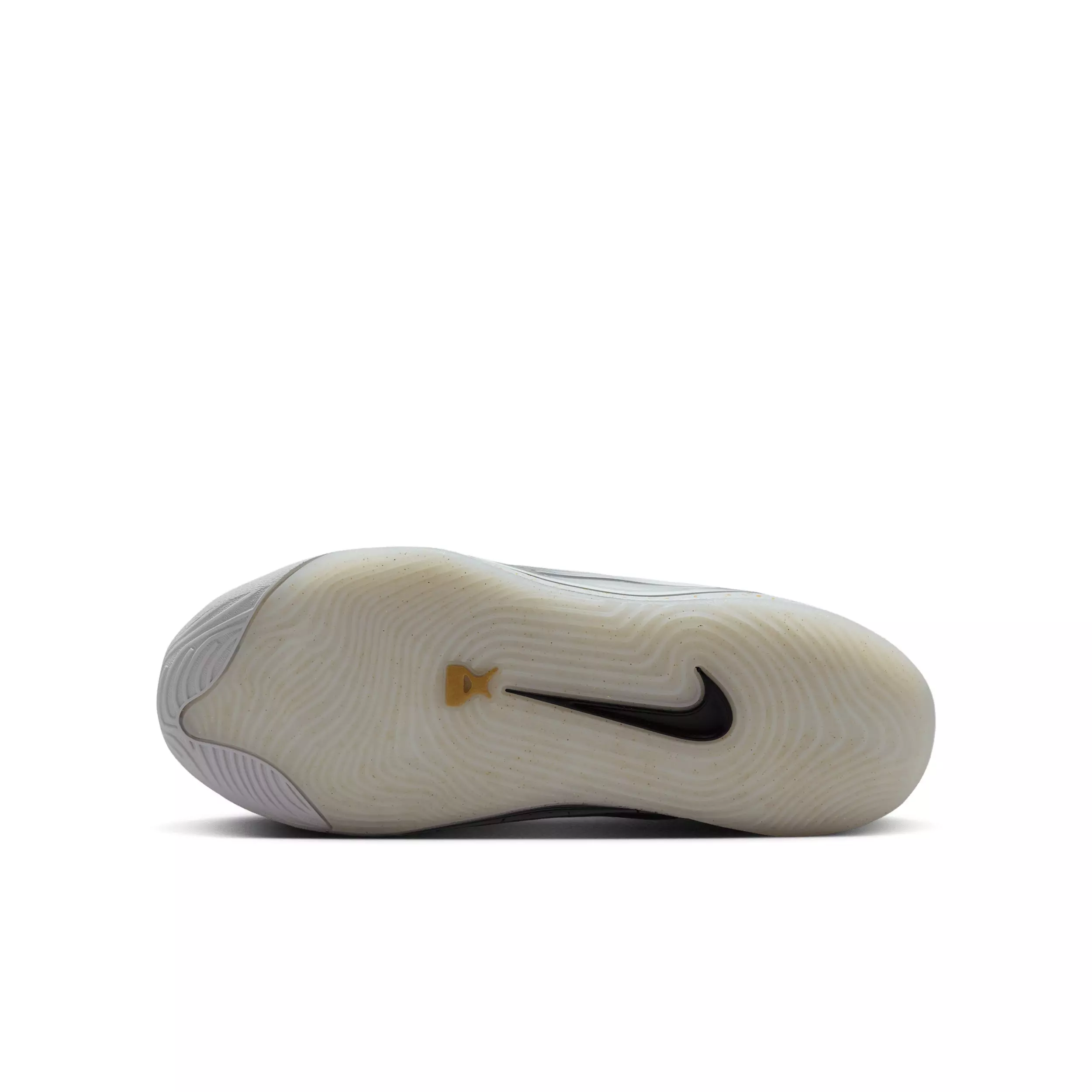 Nike A'One Unanimous "Sail/Vast Grey/Off Noir/Metallic Gold" Grade School Boys' Basketball Shoe - SAIL/GREY/OFF NOIR/GOLD