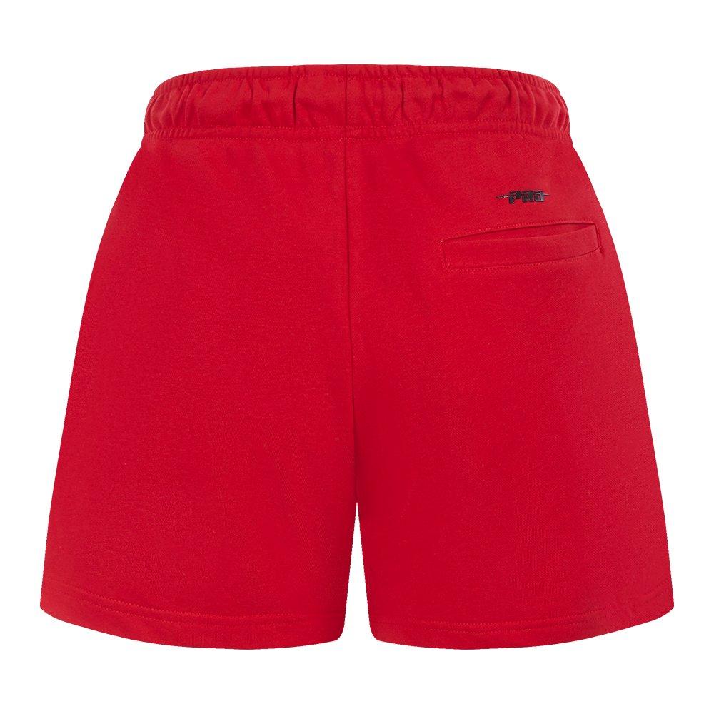Pro Standard Women's MLB Chicago Cubs Classic Fleece Shorts -Red - RED Thumbnail View 2