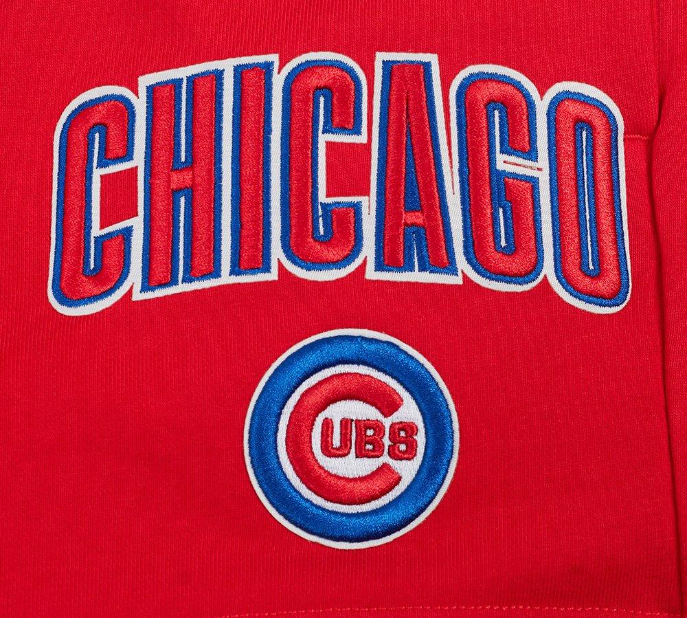 Pro Standard Women's MLB Chicago Cubs Classic Fleece Shorts -Red - RED Thumbnail View 5