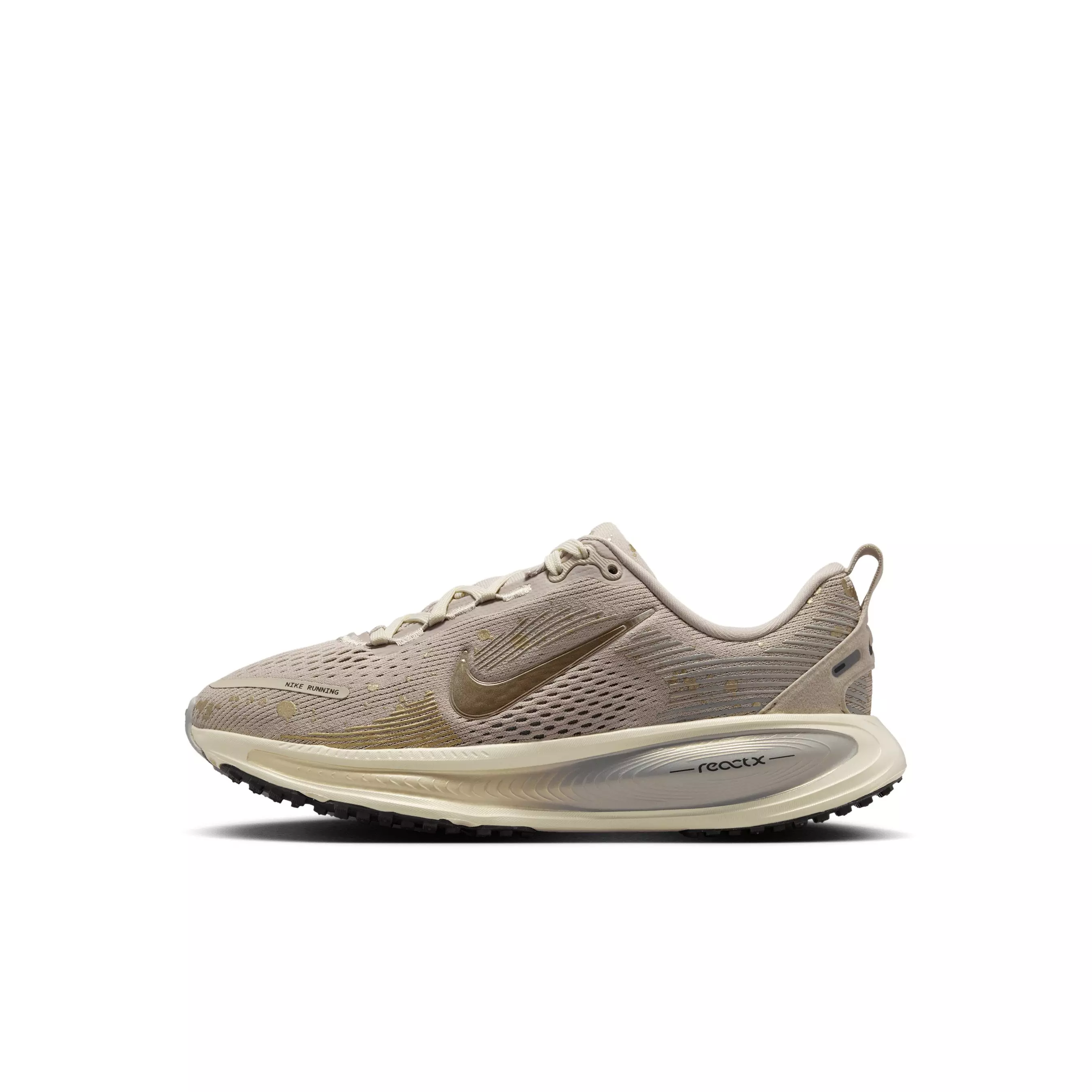 Nike Vomero 18 SE "Cream II/Coconut Milk/Light Smoke Grey/Gold Grain" Preschool Girls' Running Shoe - CREAM/MILK/LT GREY/GOLD