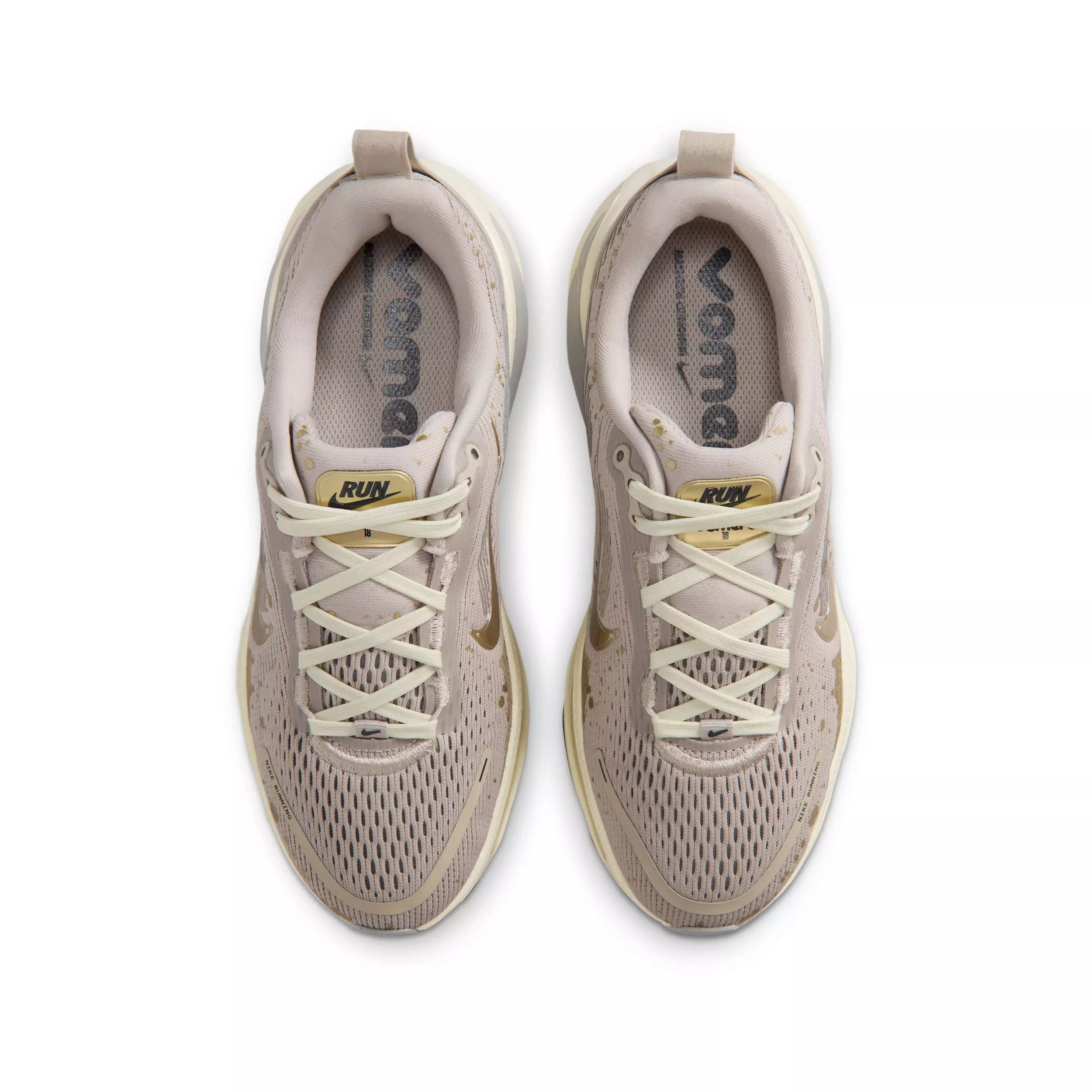 Nike Vomero 18 SE "Cream II/Coconut Milk/Light Smoke Grey/Gold Grain" Preschool Girls' Running Shoe - CREAM/MILK/LT GREY/GOLD