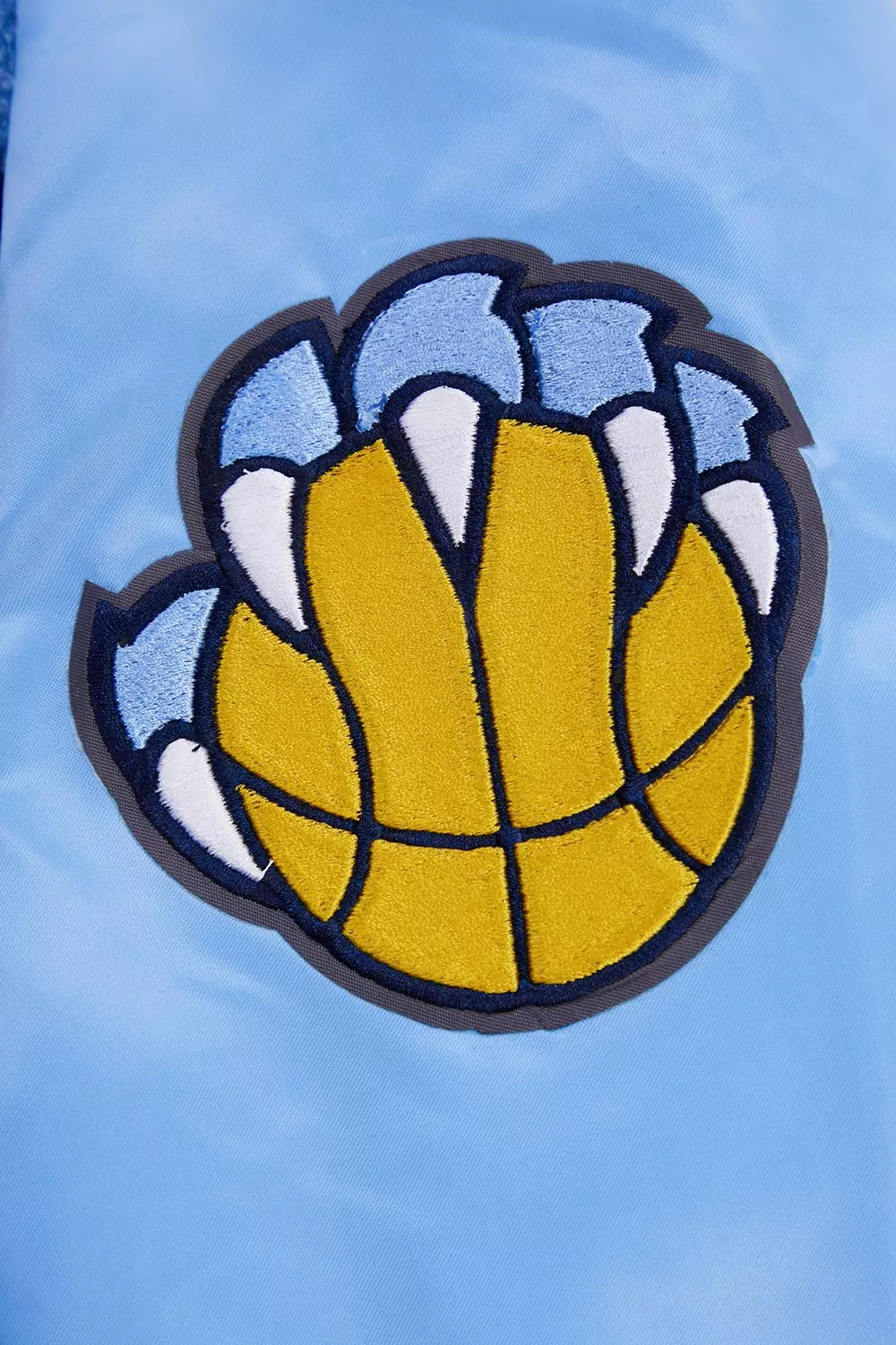 Pro Standard Men's NBA Memphis Grizzlies Retro Classic Rib Satin Jacket - Blue - BLUE