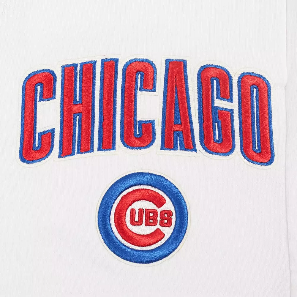 Pro Standard Women's MLB Chicago Cubs Classic Fleece Shorts -White - WHITE