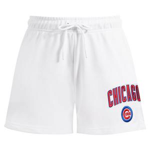Pro Standard Women's MLB Chicago Cubs Classic Fleece Shorts -White