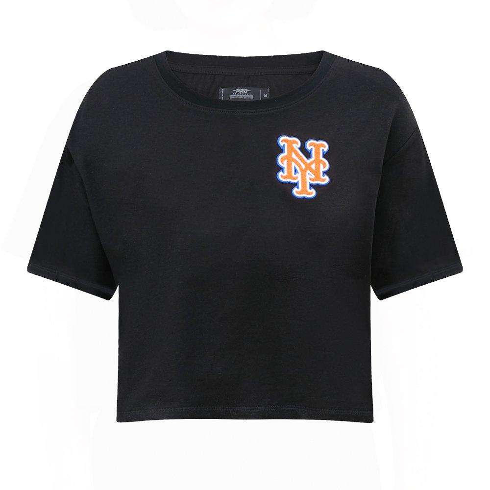 Pro Standard Women's MLB New York Mets​ Classic Boxy Top - Black - BLACK Thumbnail View 1