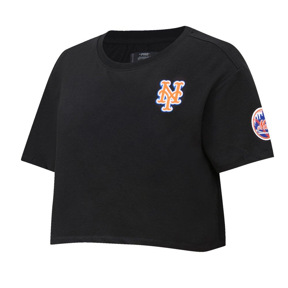 Pro Standard Women's MLB New York Mets​ Classic Boxy Top -Black - BLACK Thumbnail View 3