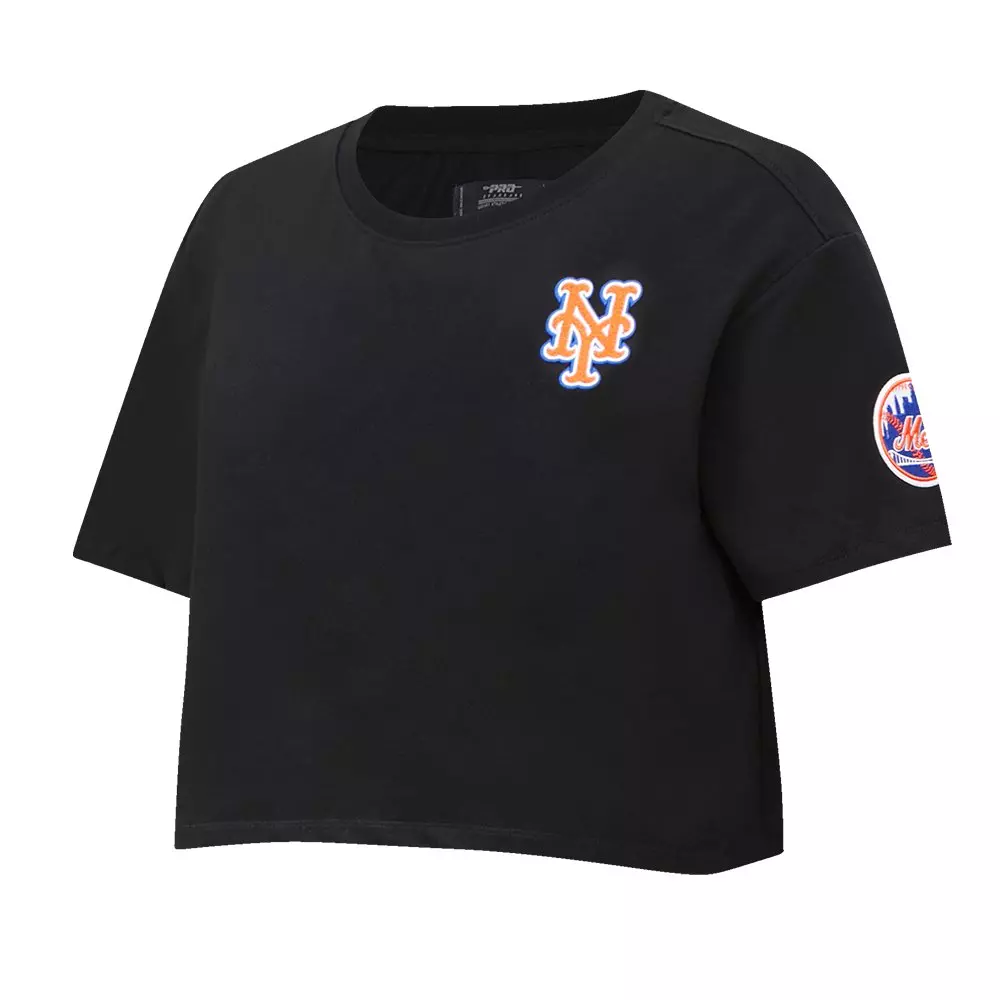 Pro Standard Women's MLB New York Mets​ Classic Boxy Top -Black - BLACK