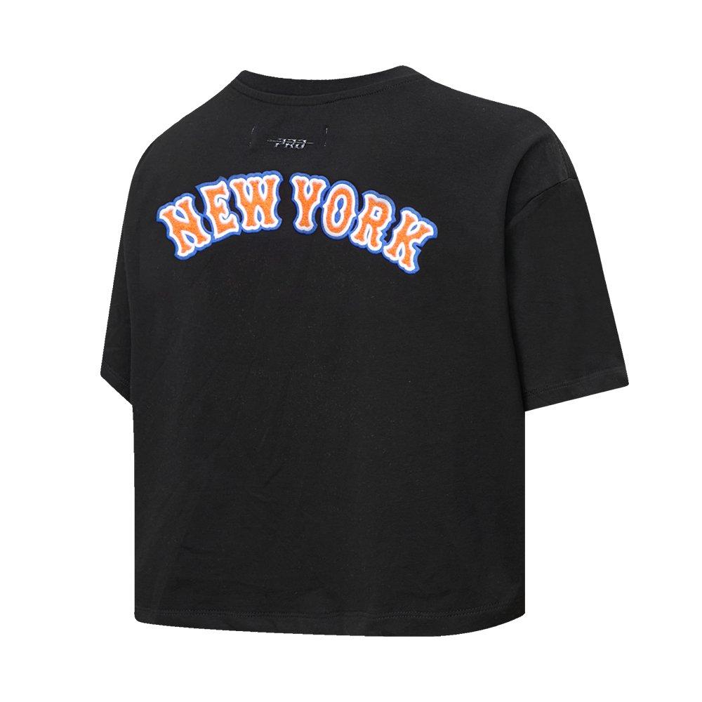 Pro Standard Women's MLB New York Mets​ Classic Boxy Top -Black - BLACK Thumbnail View 4