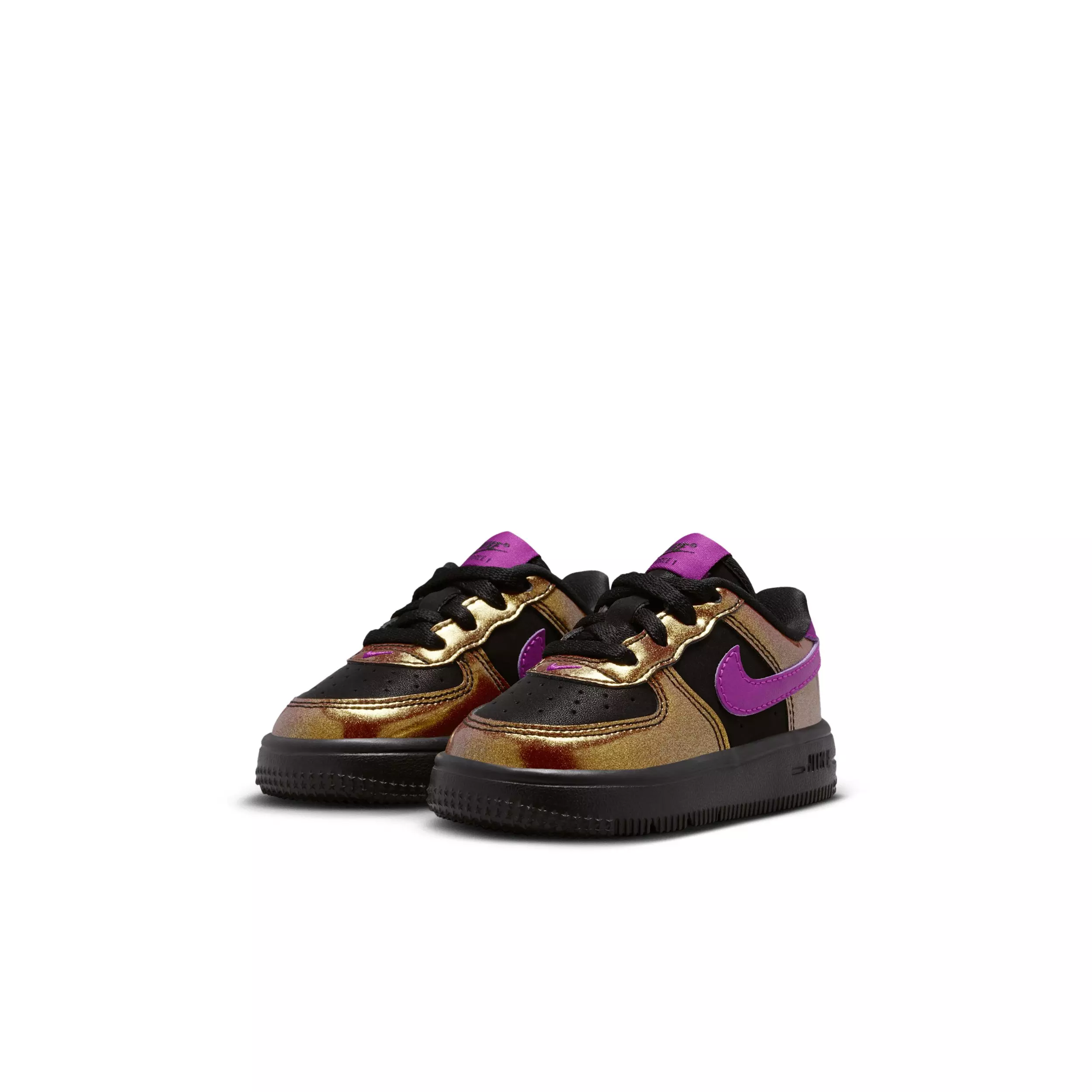 Nike Air Force 1 Low LV8 4 "Black/Bold Berry" Infant Girls' Shoe - BLACK/BERRY