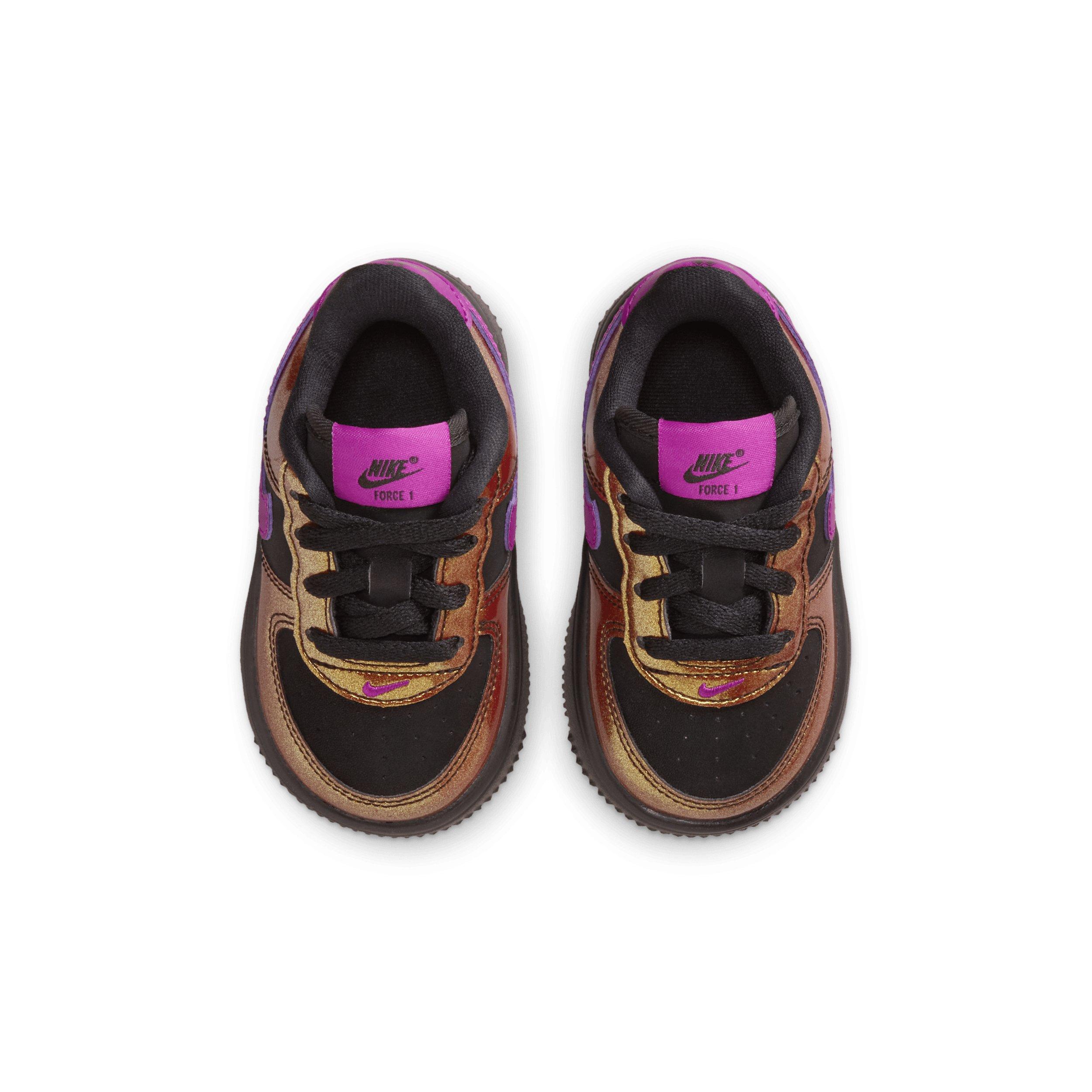 Nike Air Force 1 Low LV8 4 Infant Girls' "Black/Bold Berry" Shoe