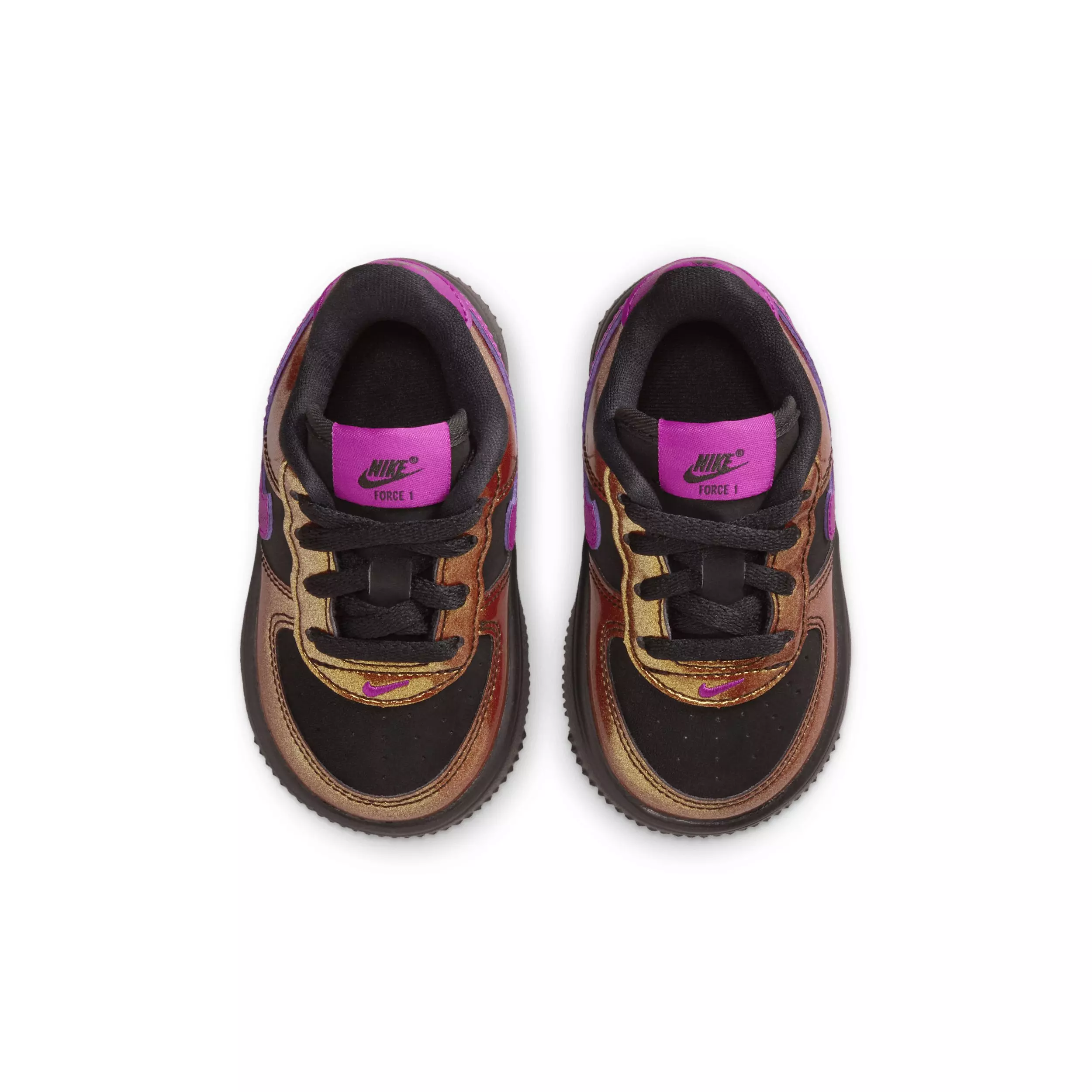 Nike Force 1 Low LV8 4 "Black/Bold Berry" Infant Girls' Shoe - BLACK/BERRY