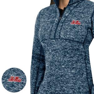 Antigua Women's Ole Miss Rebels Fortune Half-Zip Pullover Jacket