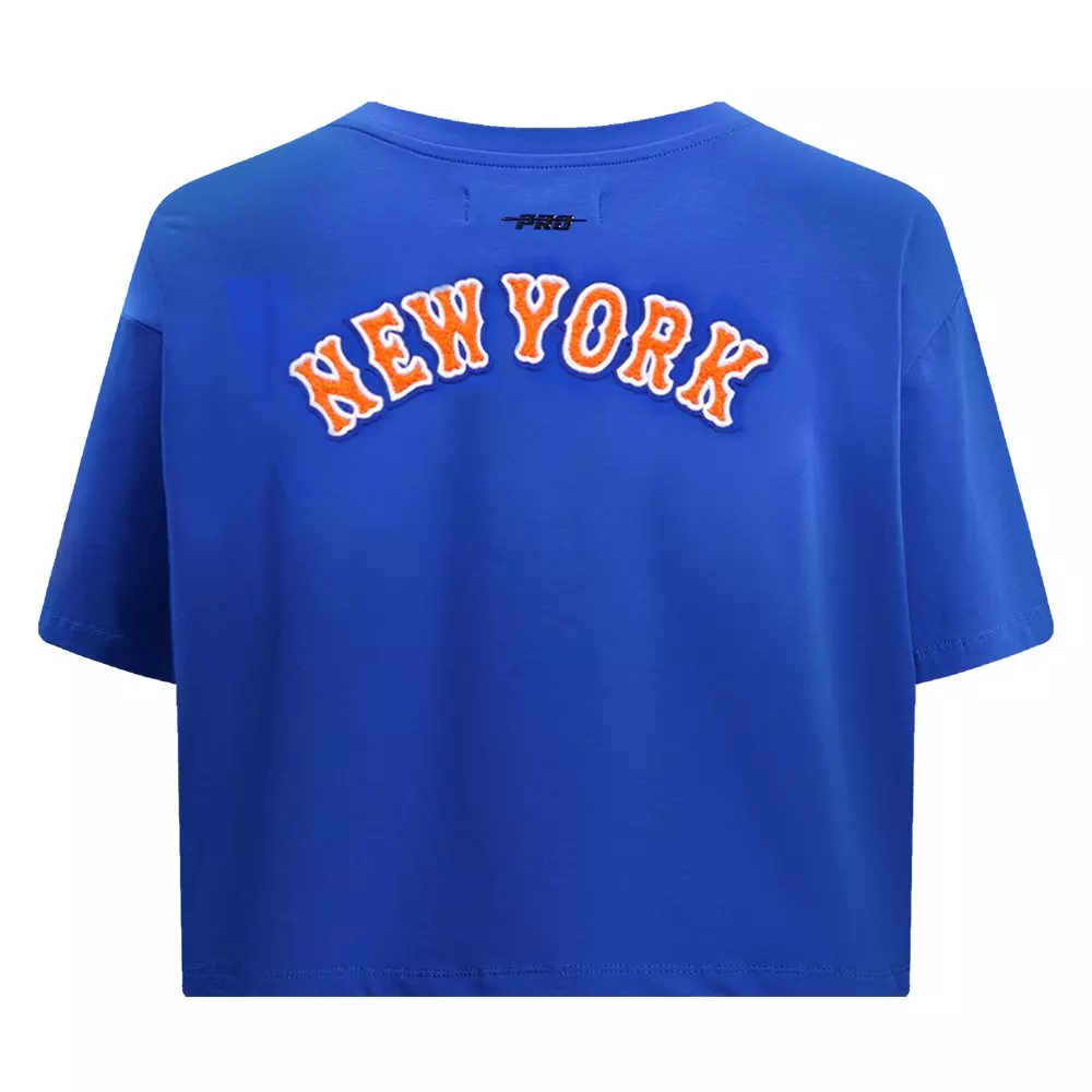 Pro Standard Women's MLB New York Mets​ Classic Boxy Top - Royal - ROYAL